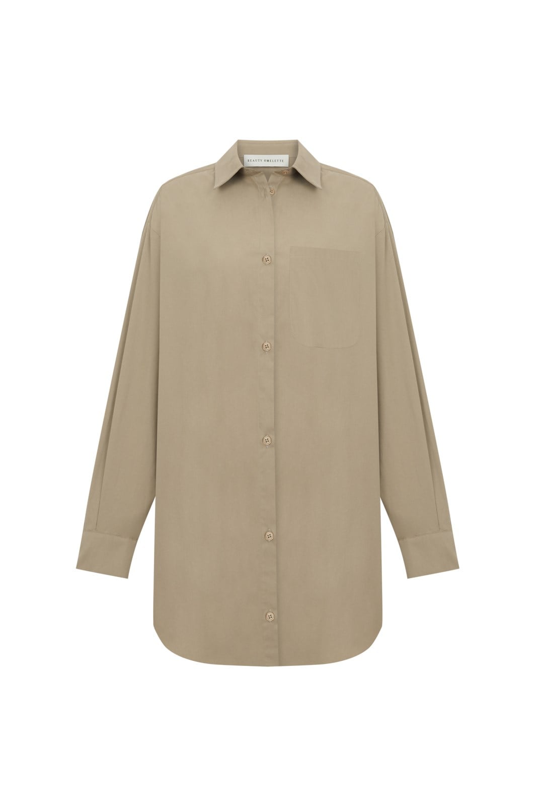 Vizon Oversize Poplin Gömlek Elbise