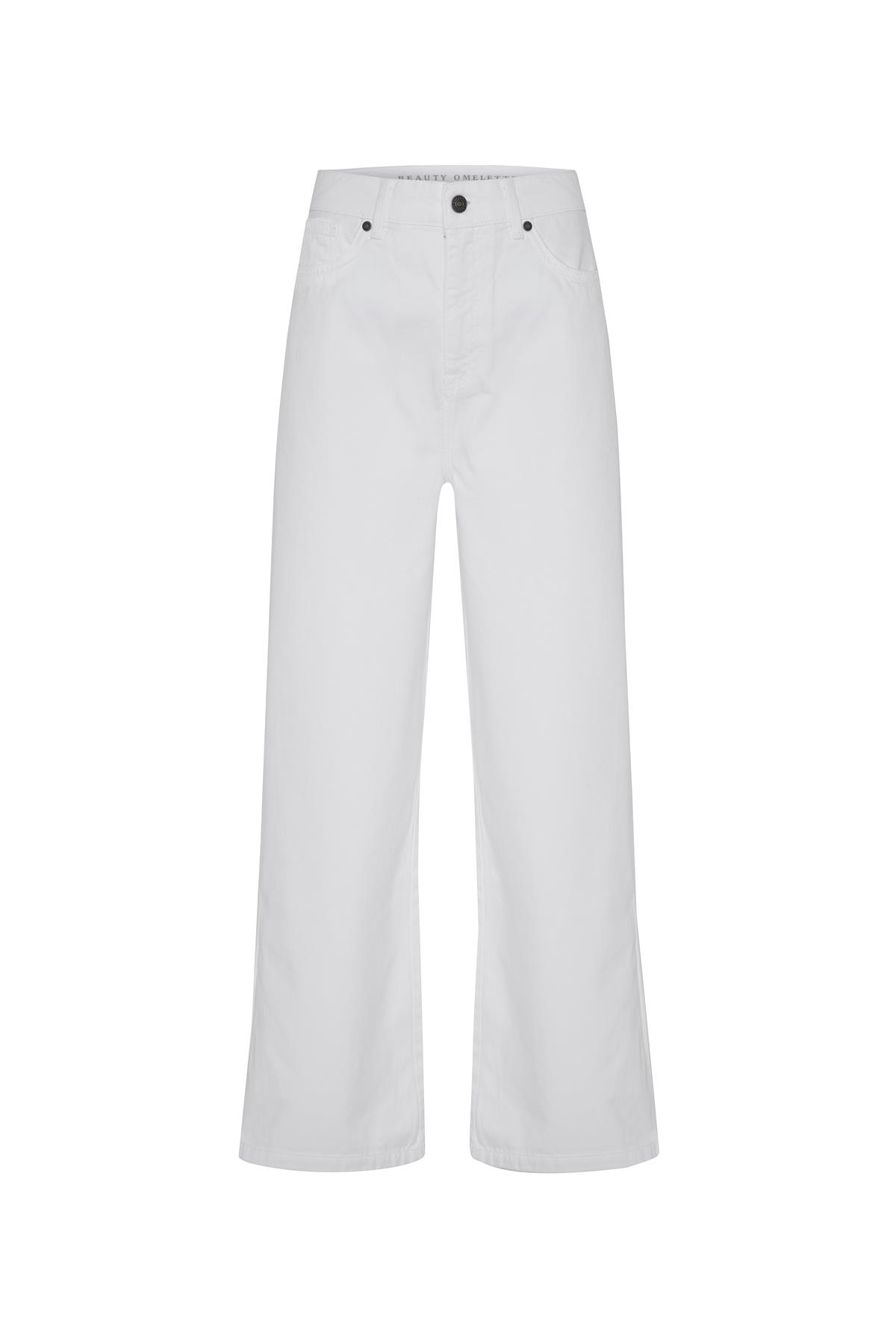 Beyaz Low Waist Full Length Jean