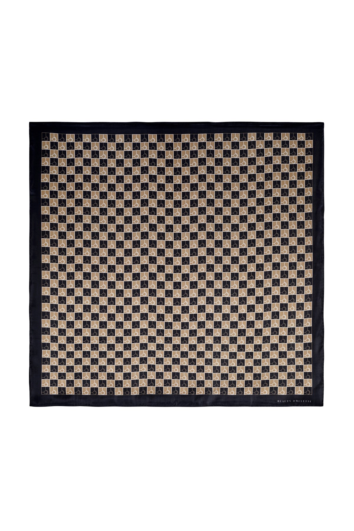 92x92 Kahverengi Logo Desen İpek Eşarp