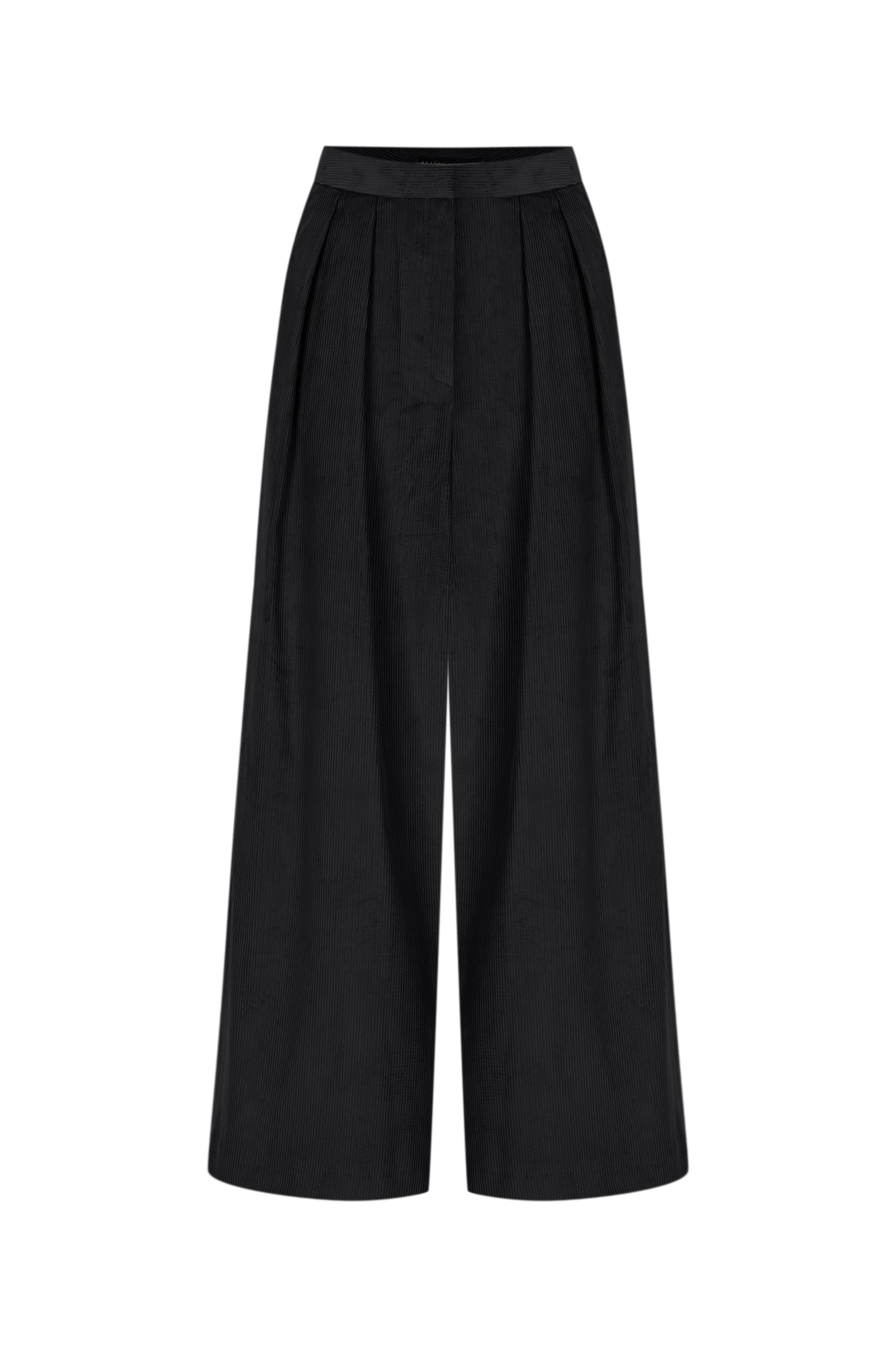 Antrasit Kadife Palazzo Pantolon