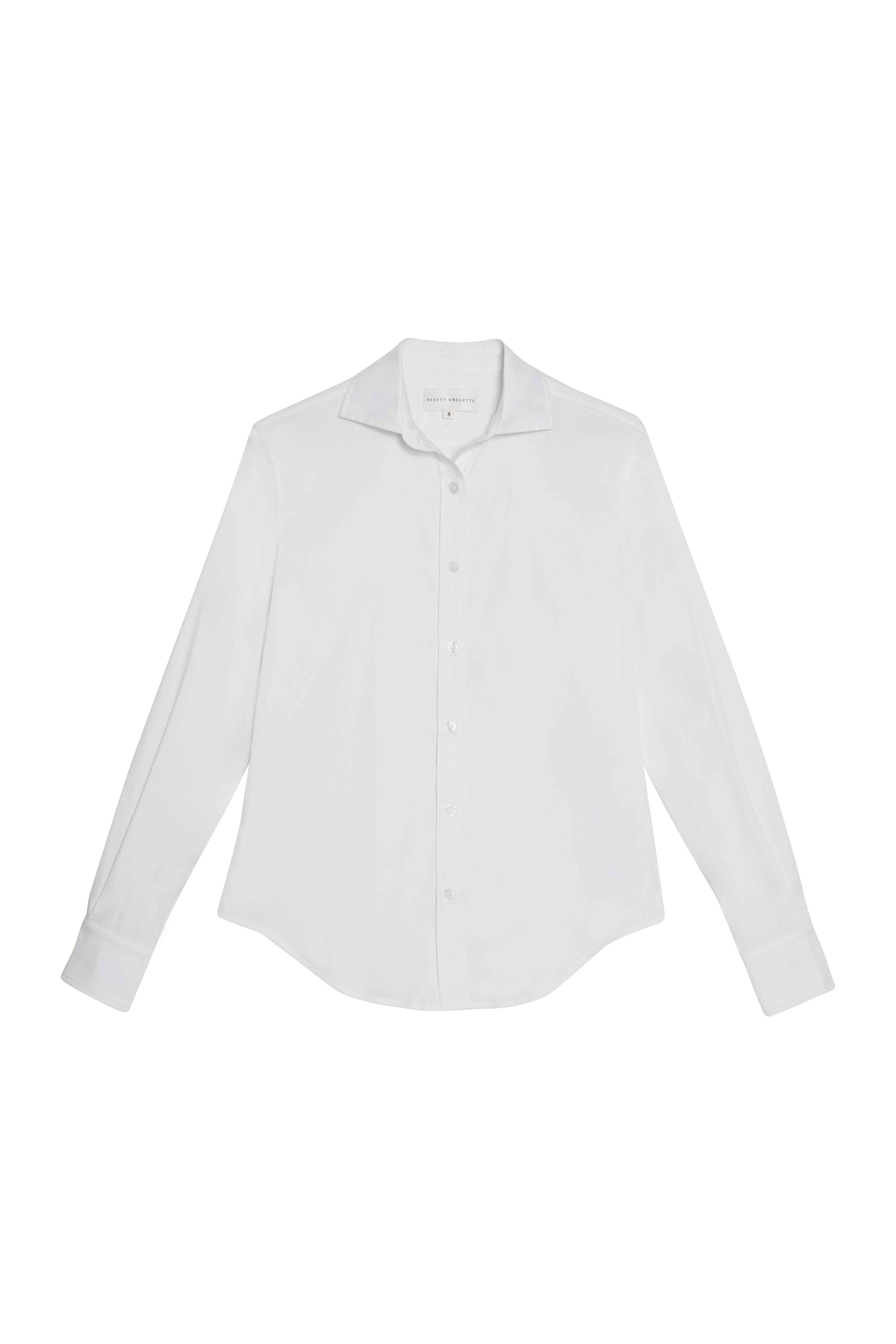 Beyaz Slim Fit Poplin Gömlek