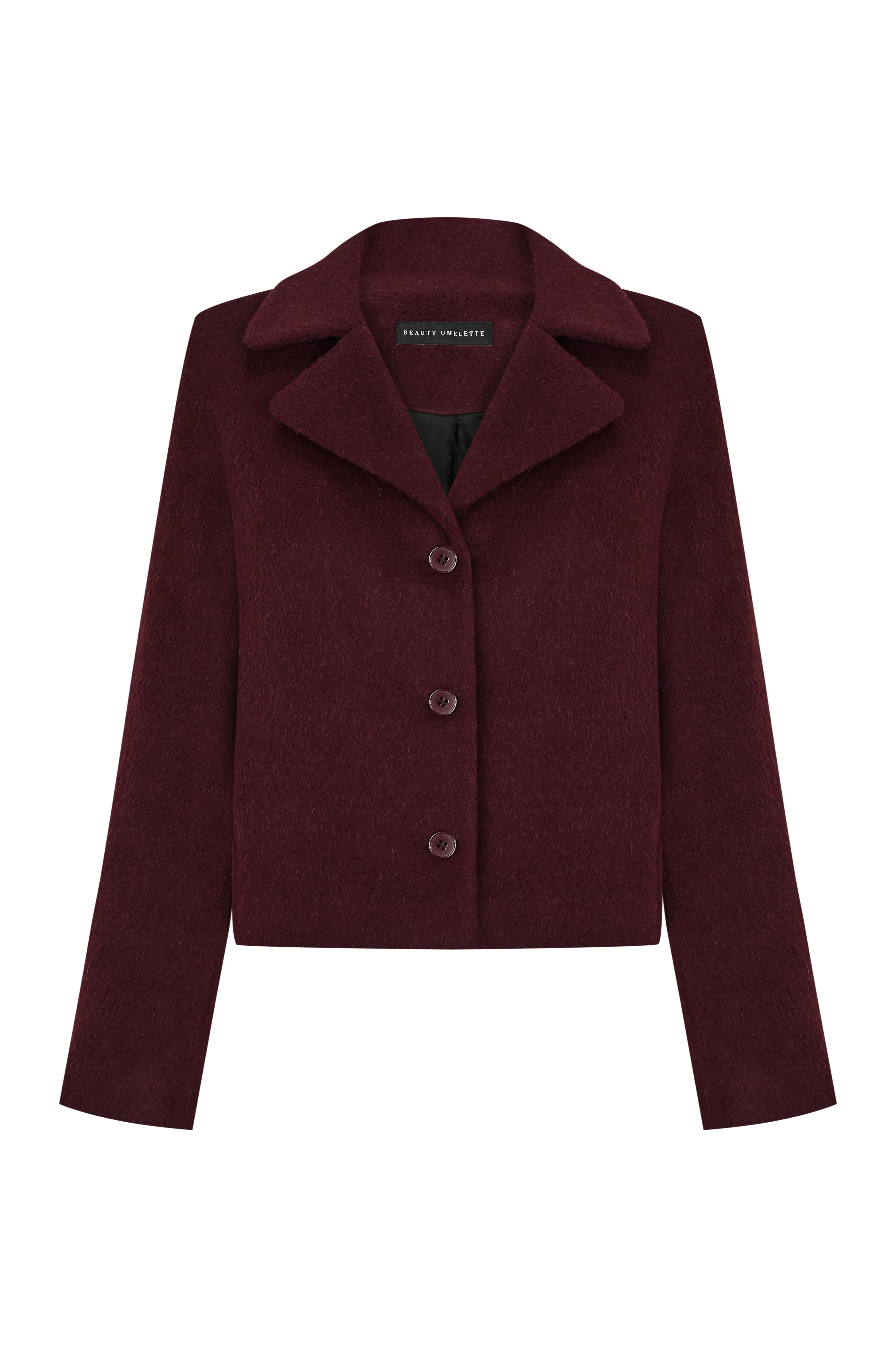 Bordo Alpaka Petite Ceket