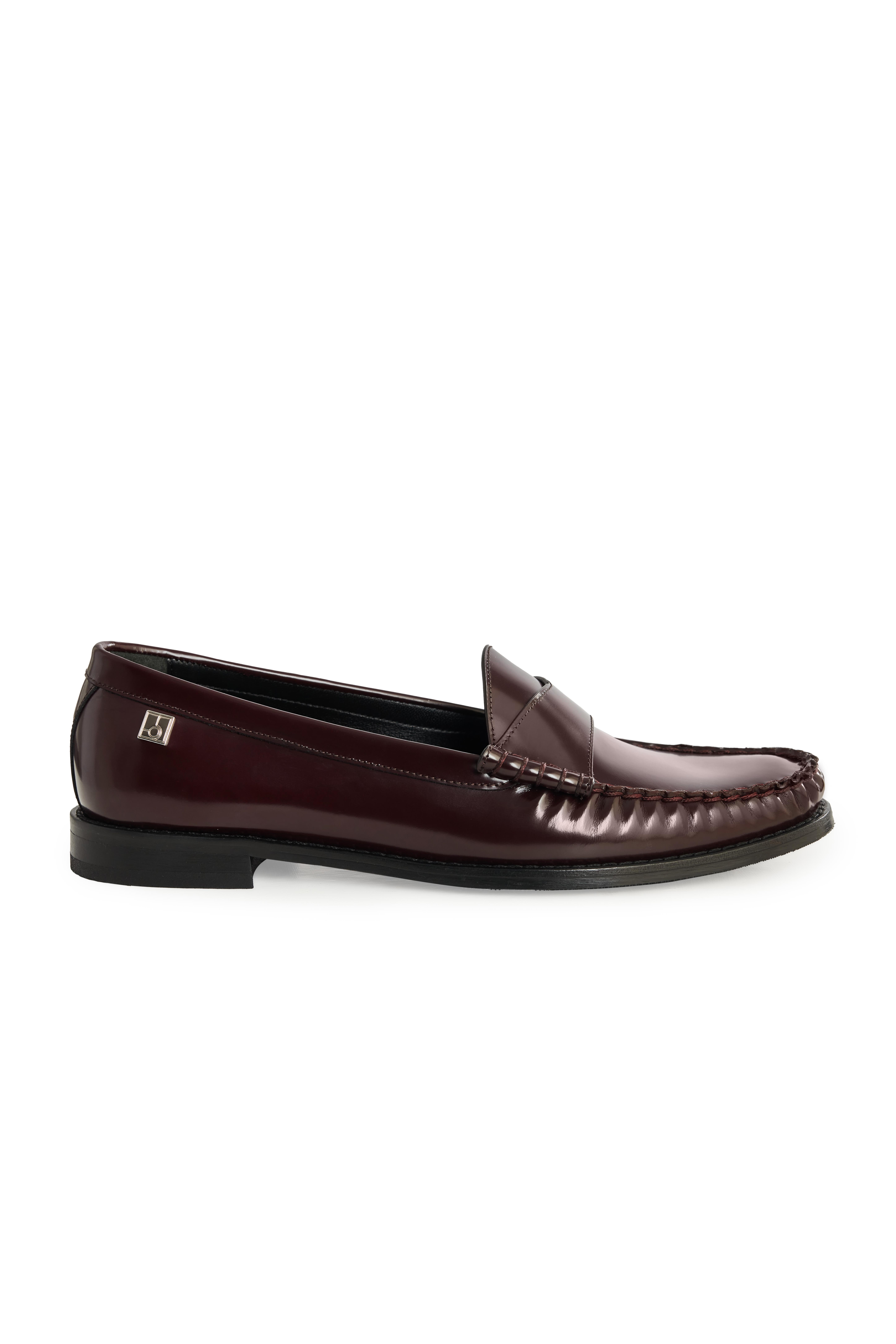 Bordo Klasik Deri Loafer