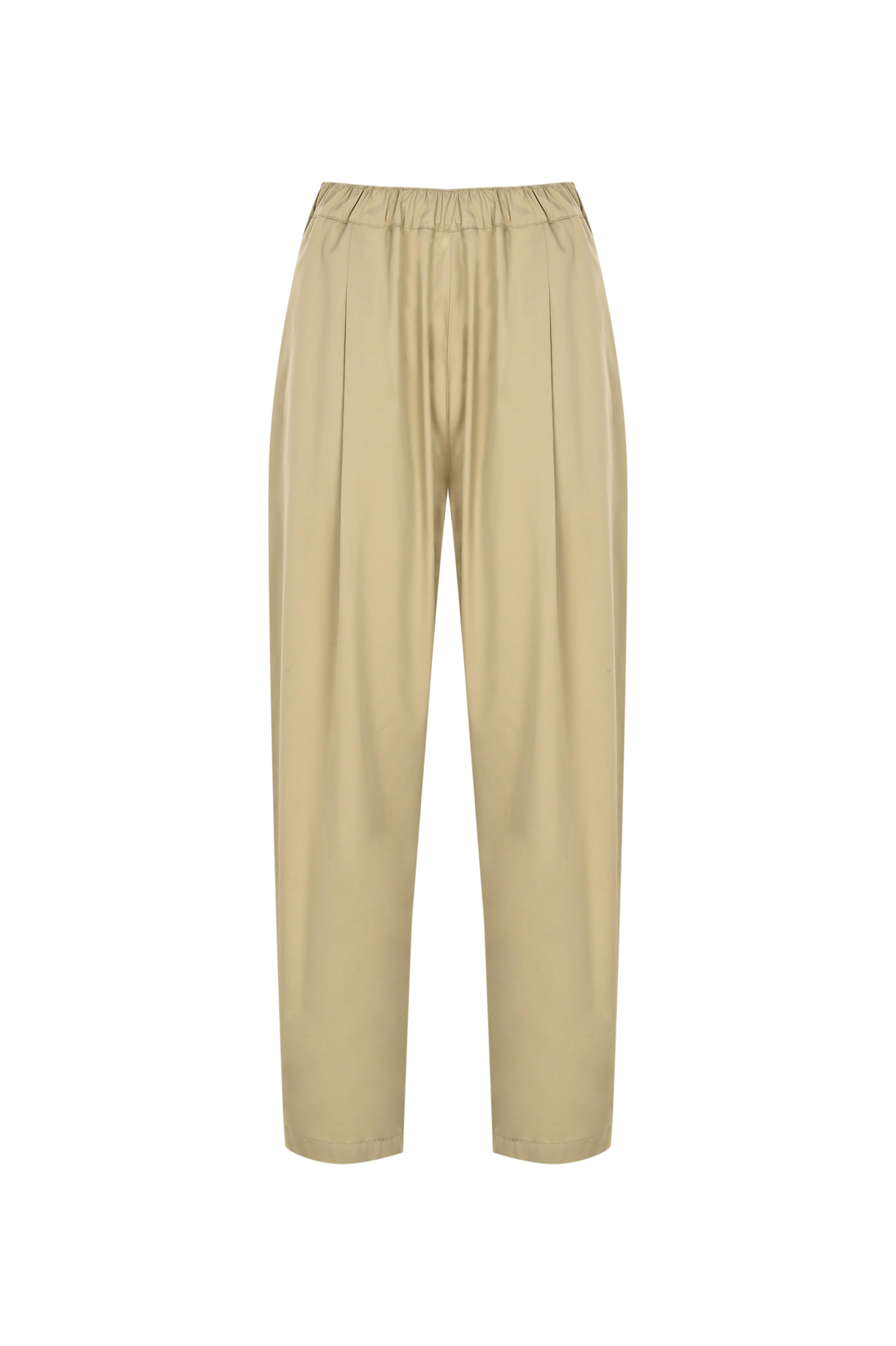 Camel Pilili Gabardin Pantolon