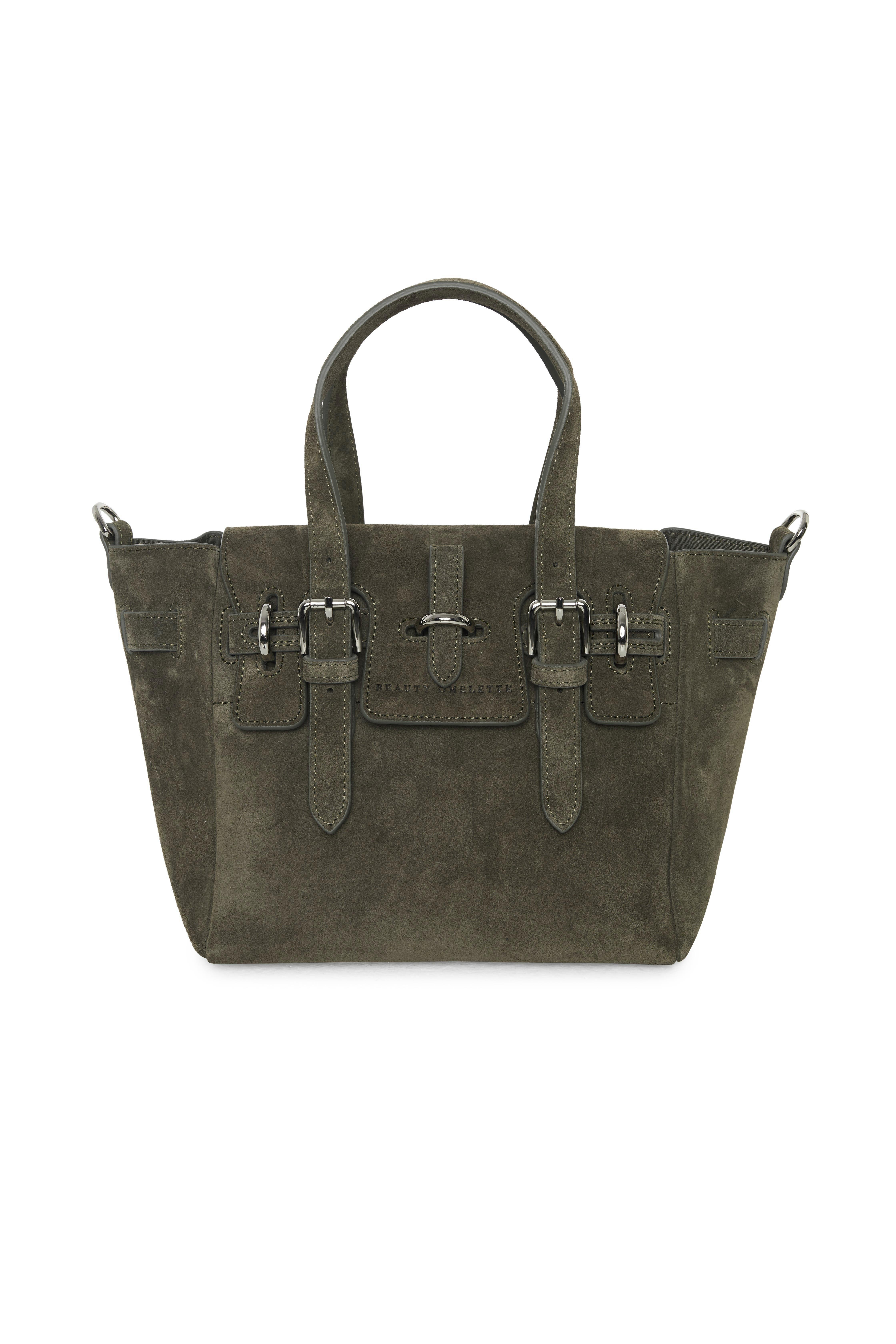 Haki Gabrielle Süet Mini Bag Silver