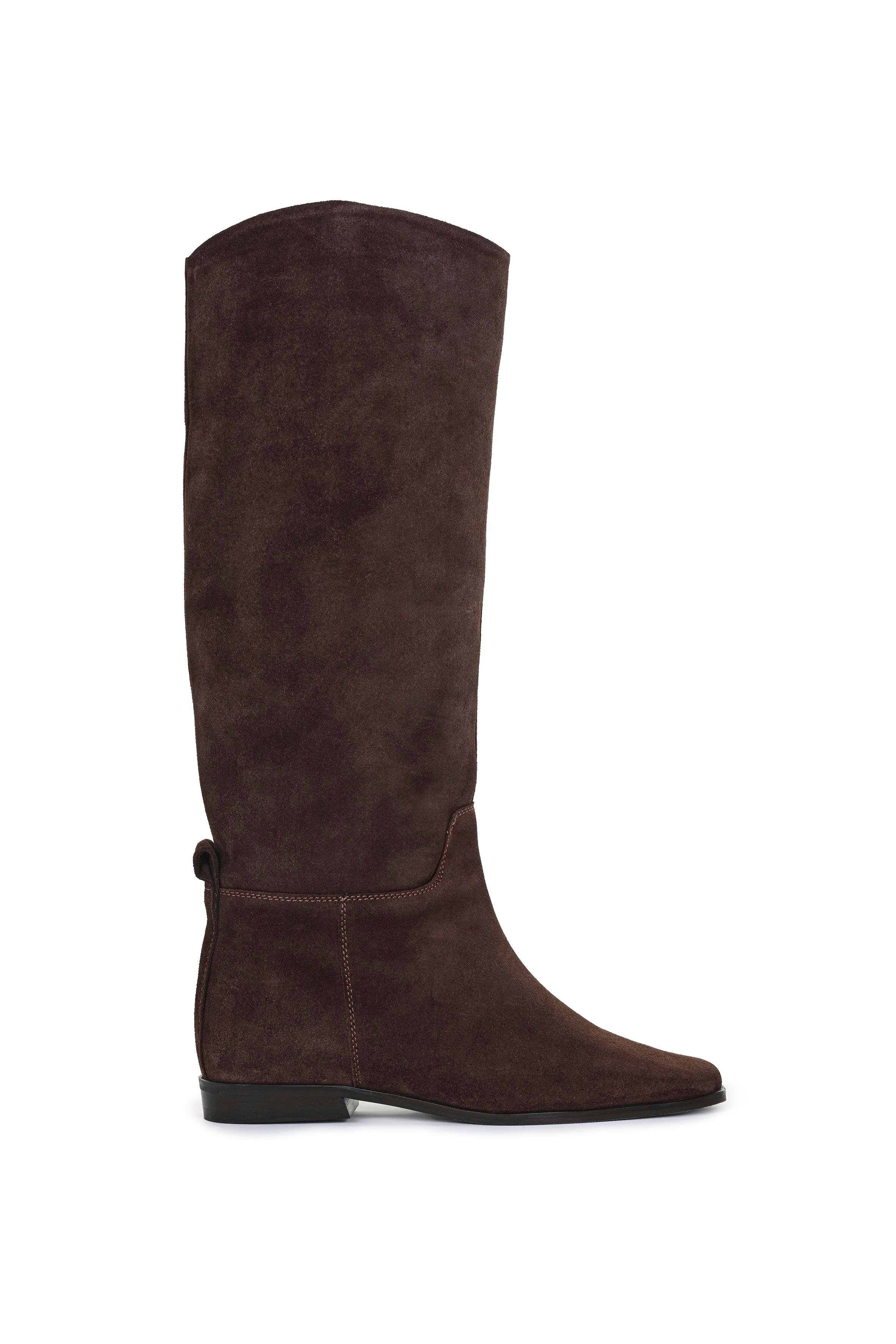Kahverengi Binici Süet Çizme