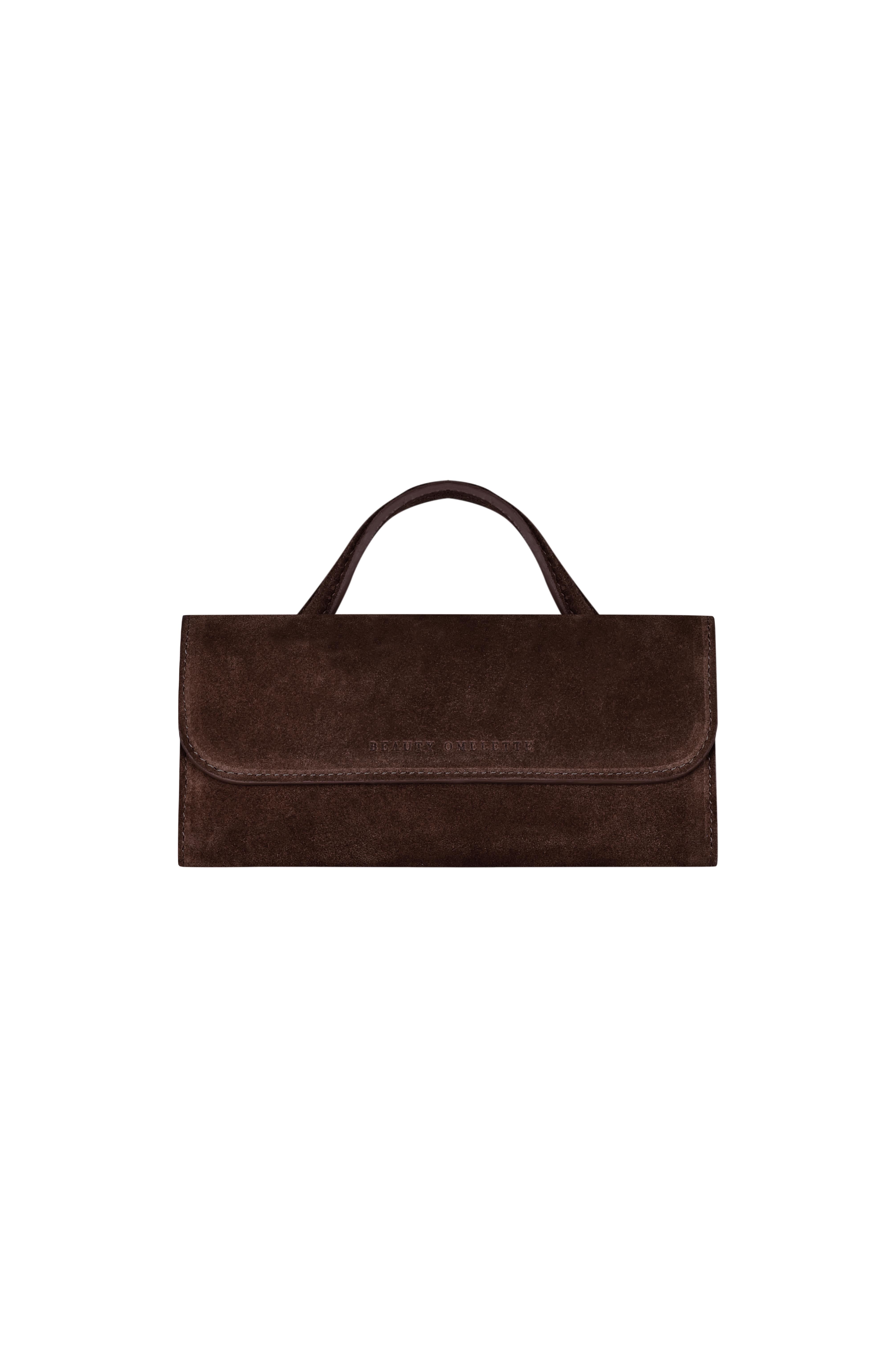 Kahverengi June Süet Clutch Bag