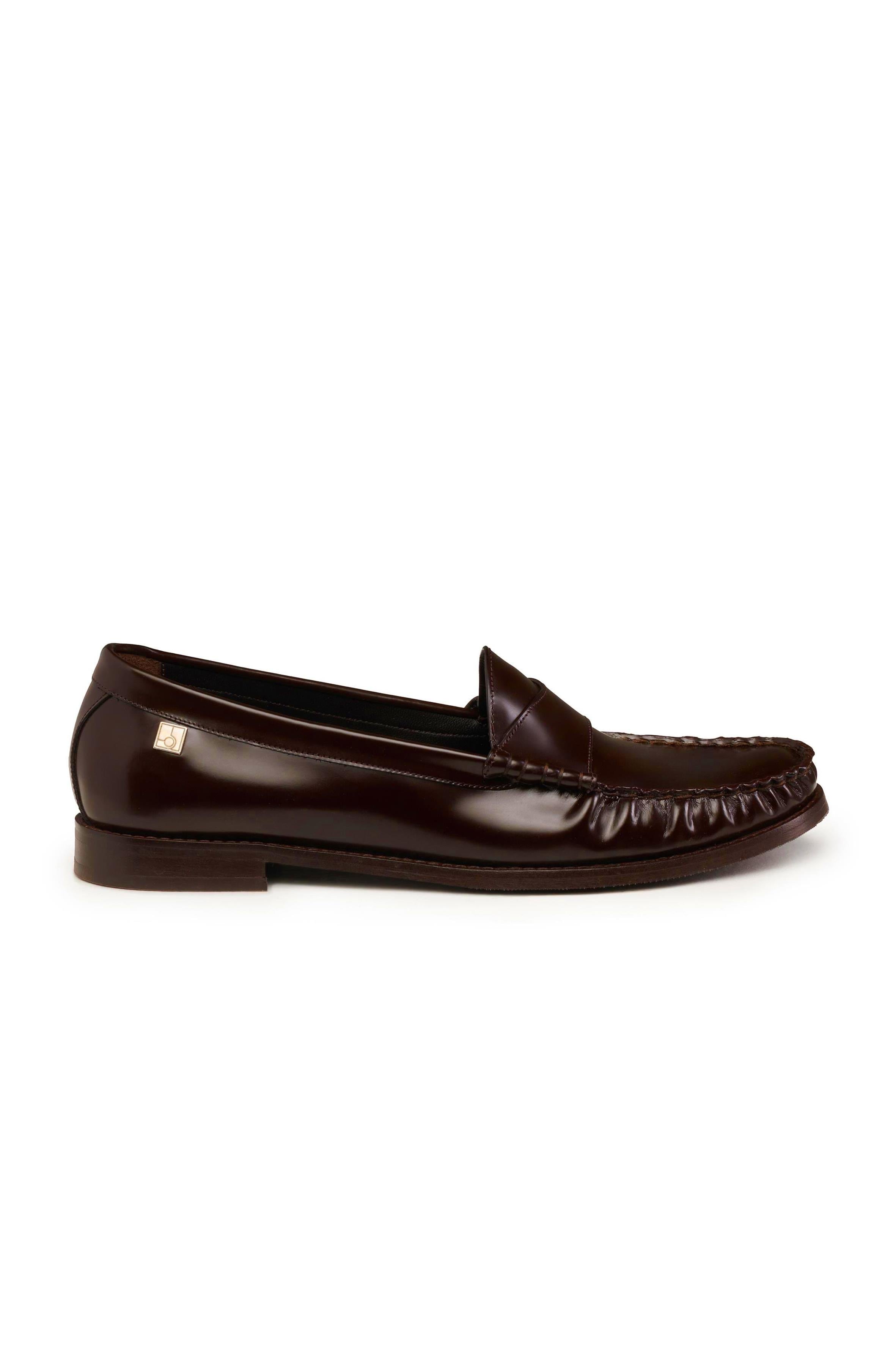 Kahverengi Klasik Deri Loafer