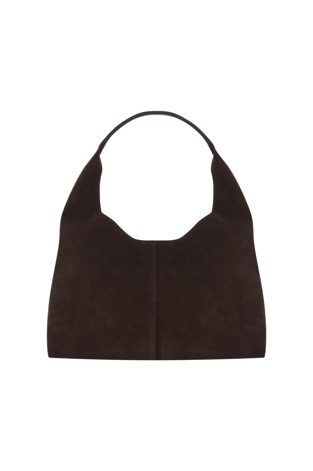 Kahverengi Mini Tote Süet Bag