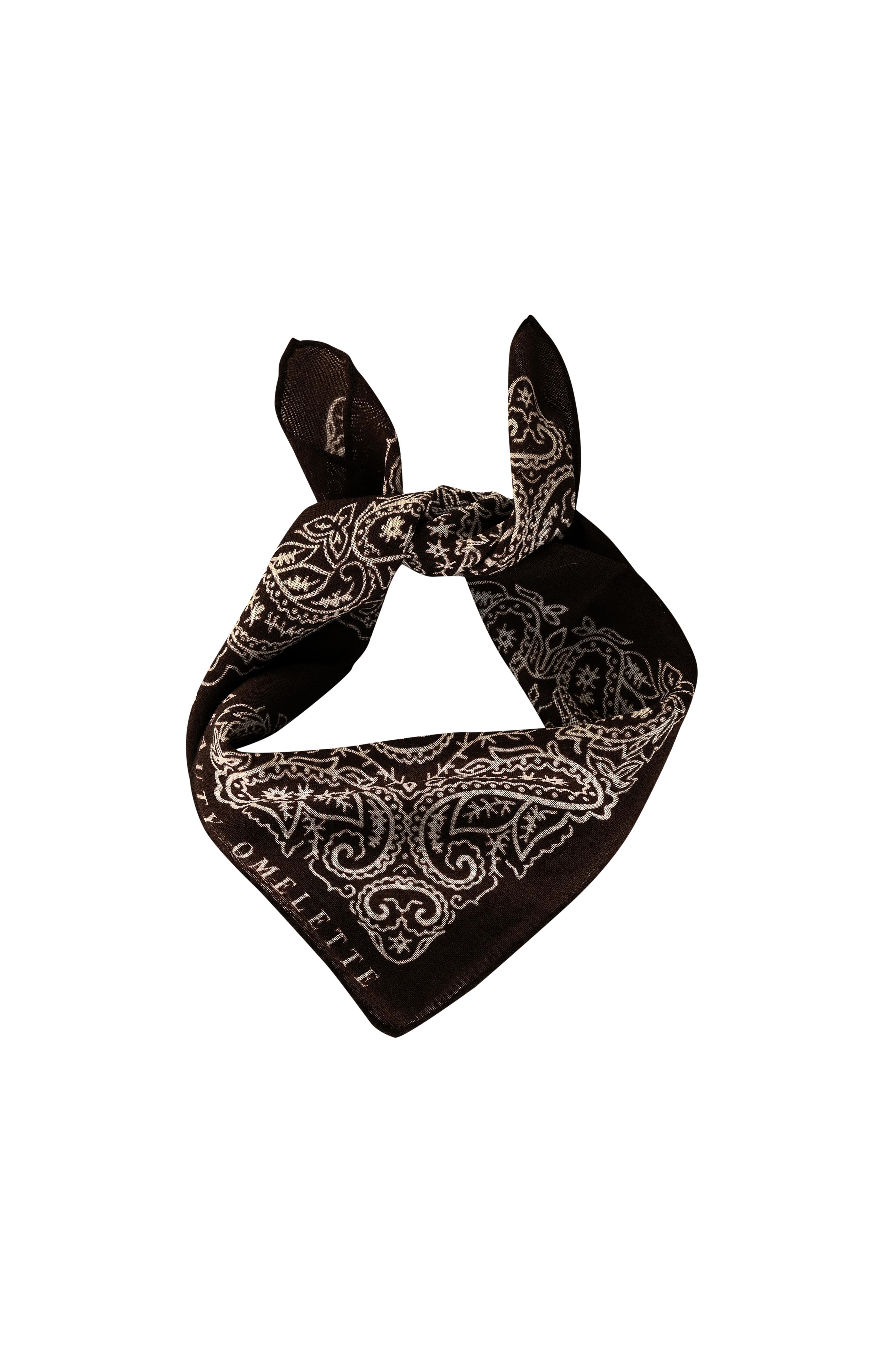 Kahverengi Şal Desen 55 X 55 Yün Şal