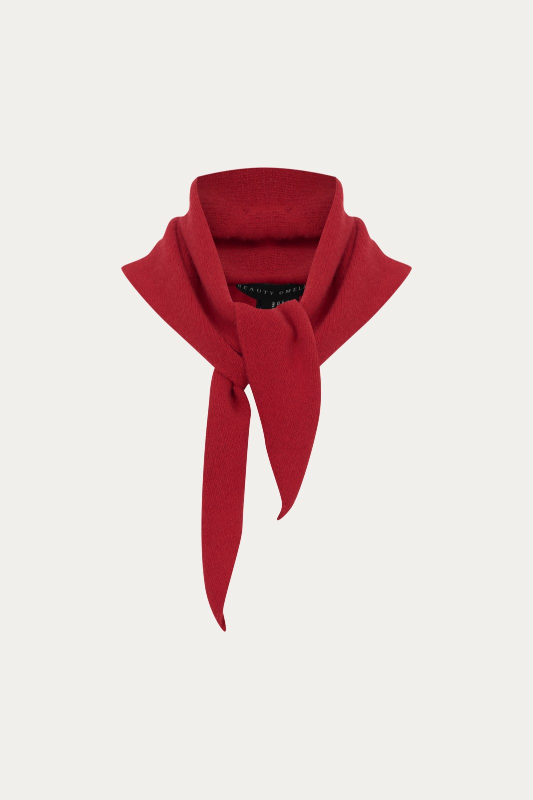 Kırmızı %100 Kaşmir Bandana Fular