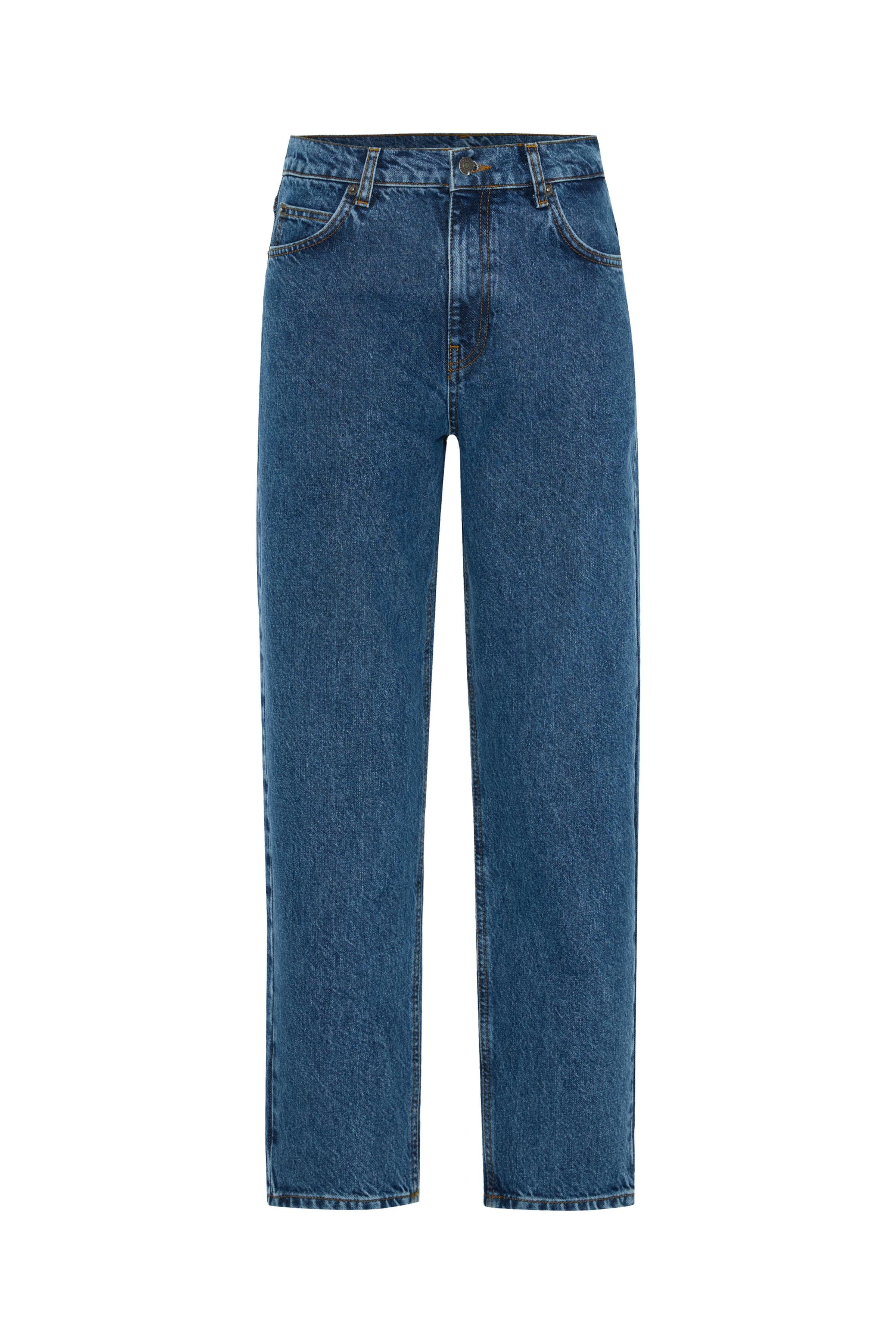 Koyu Mavi Vintage High Waist Jean