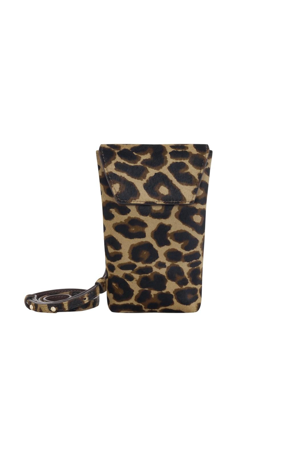 Leopar Desen Mini Çapraz Askılı Çanta
