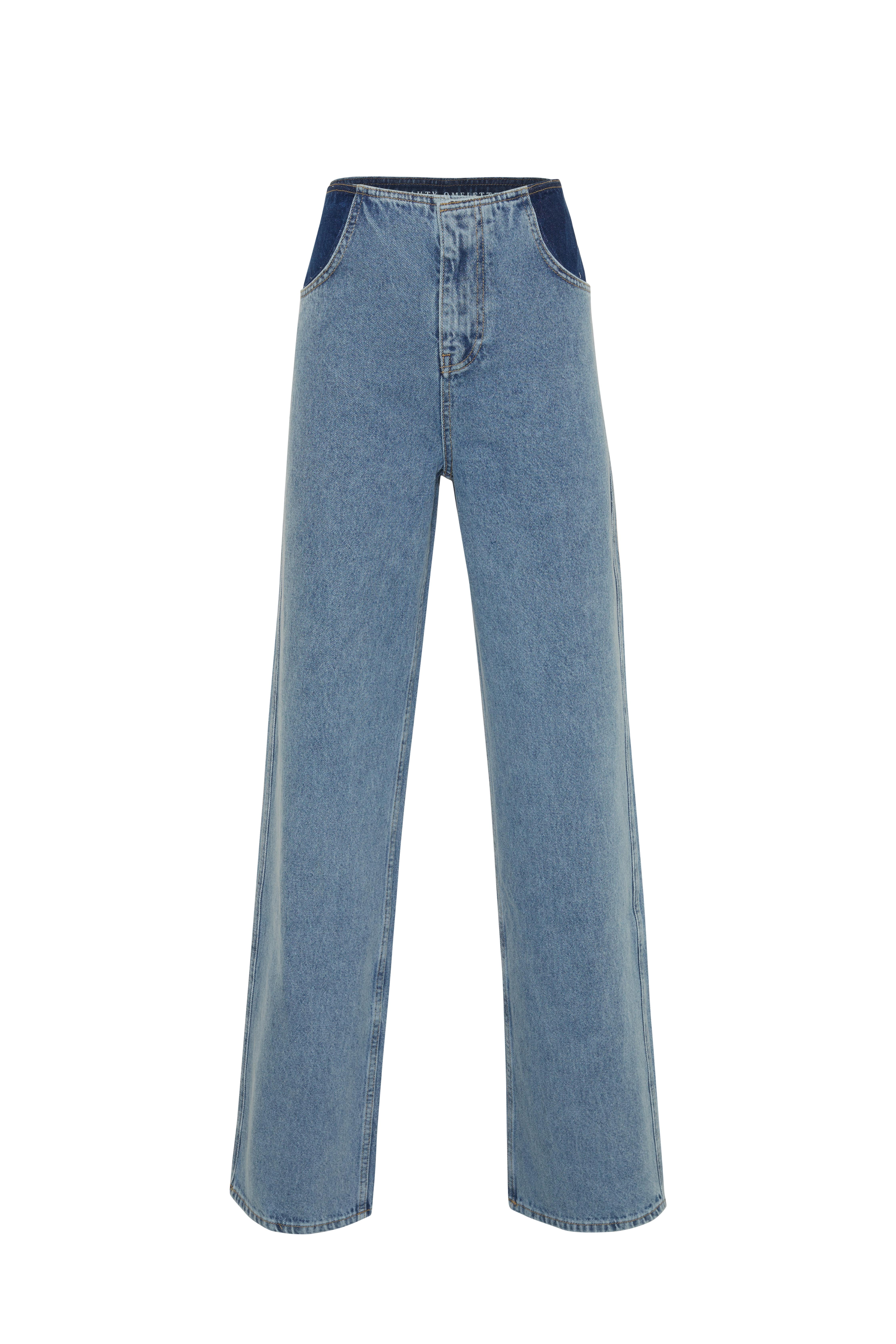 Mavi Kemersiz Full Length Jean