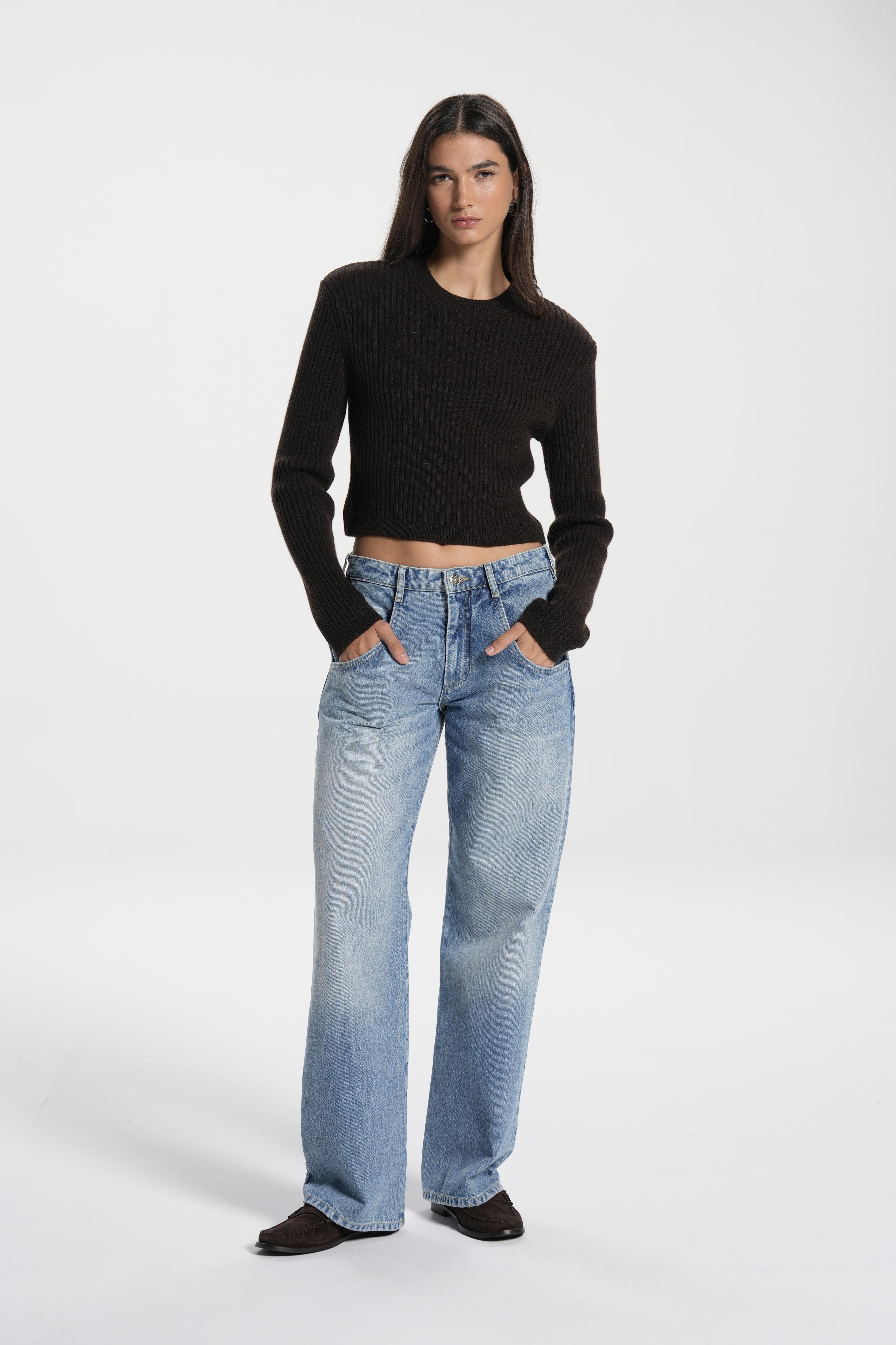 Mavi Mid Waist Relaxed Fit Jean