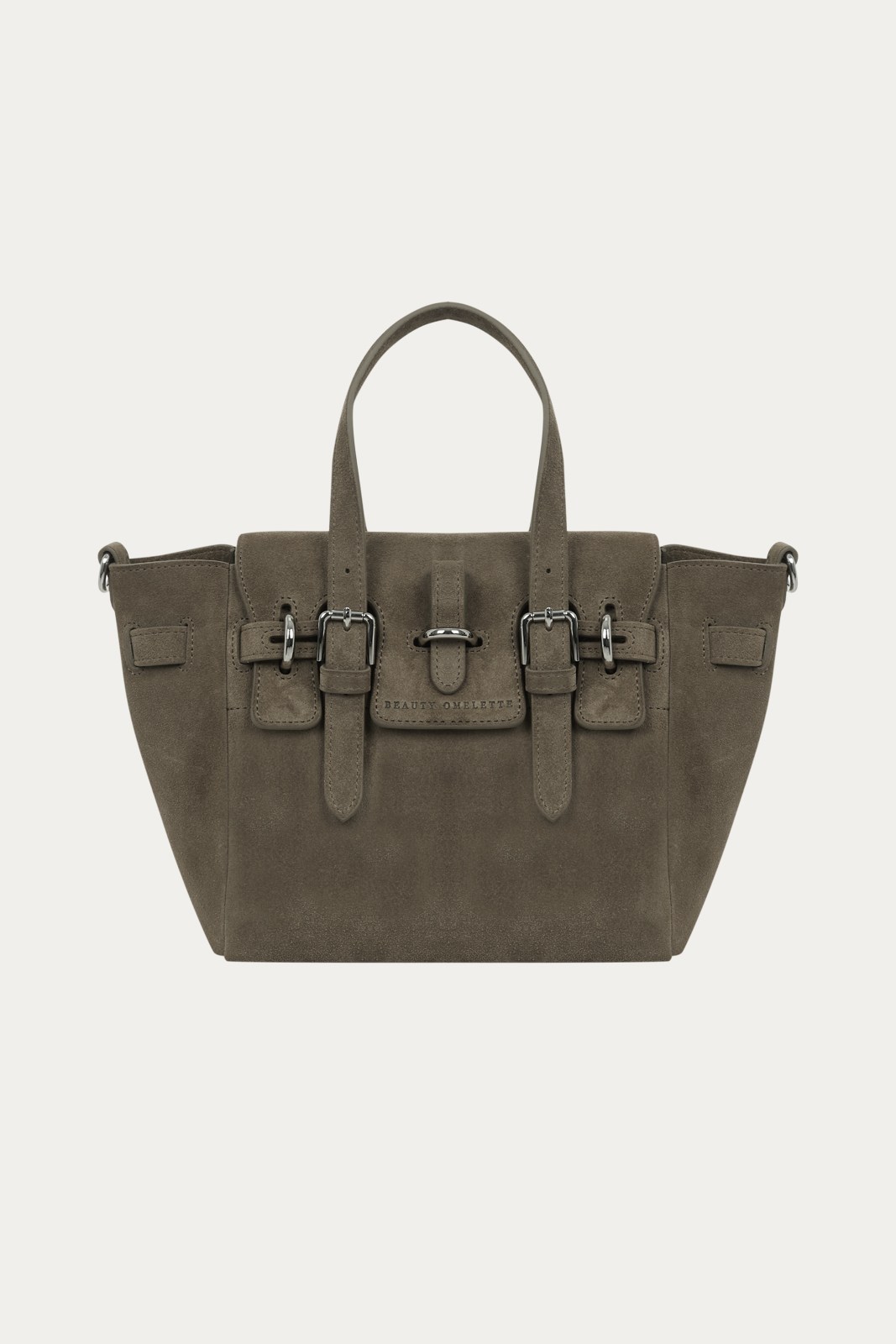 Olive Gabrielle Süet Mini Bag Silver