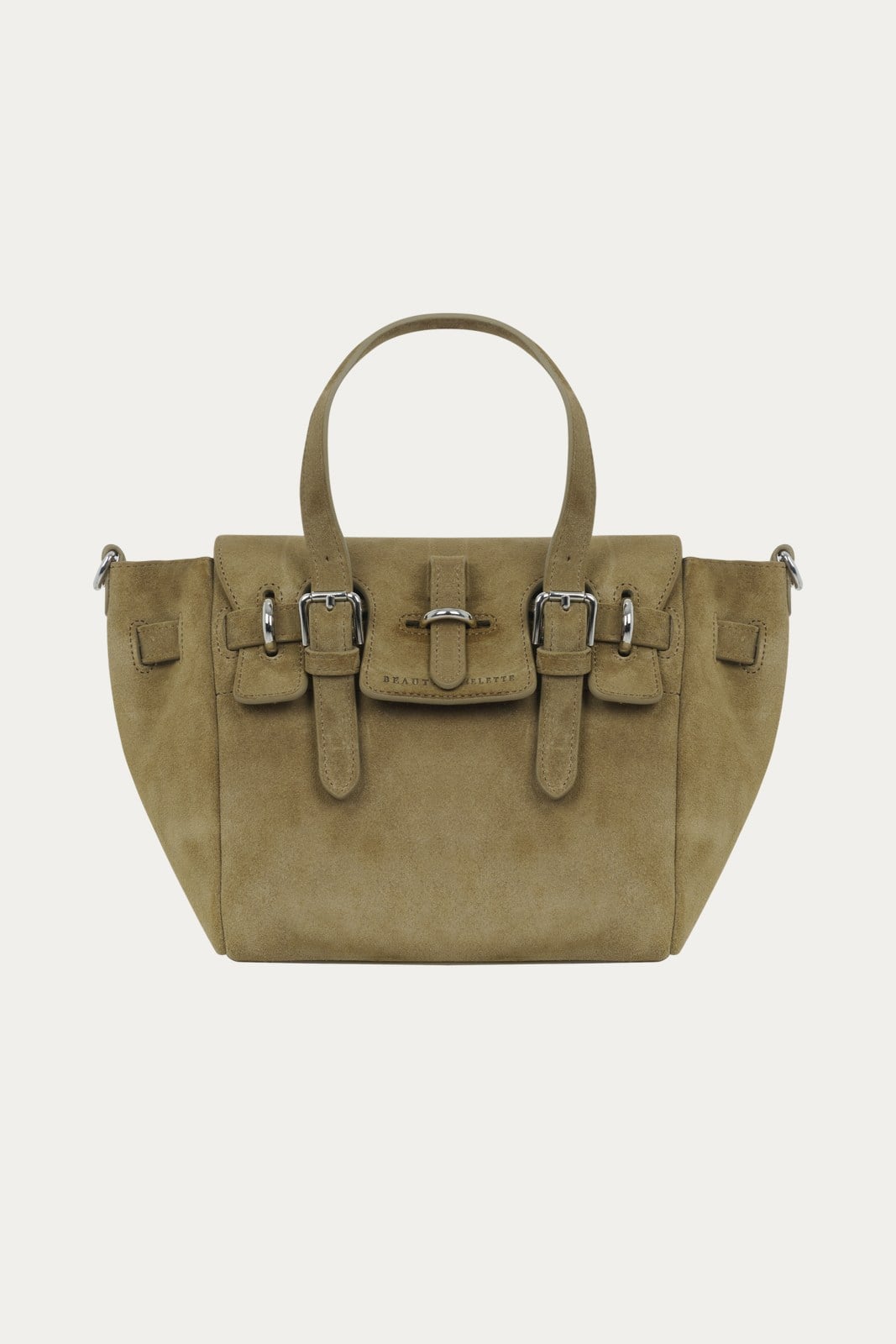 Safran Gabrielle Süet Mini Bag Silver