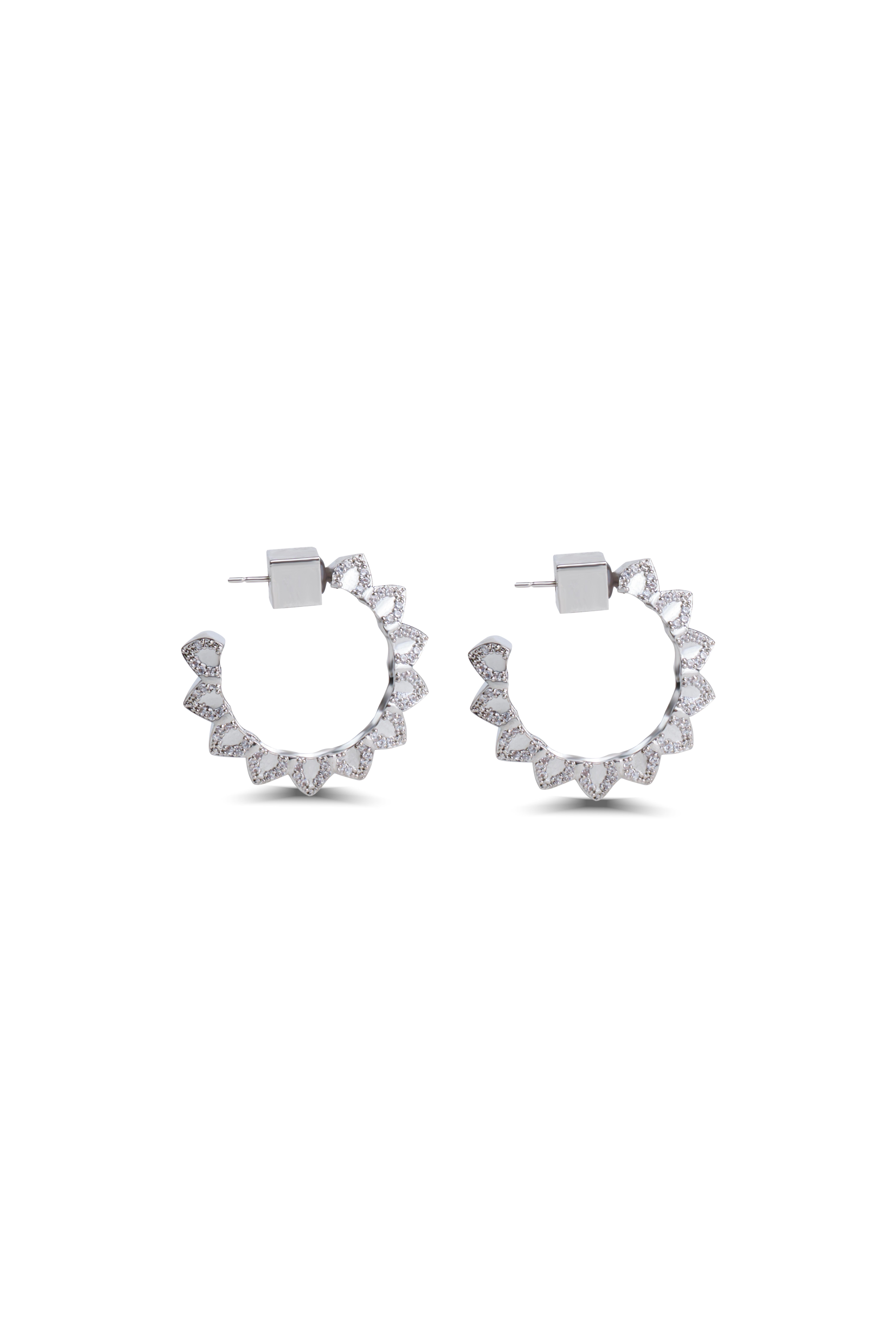 Silver Troklu Halka Küpe