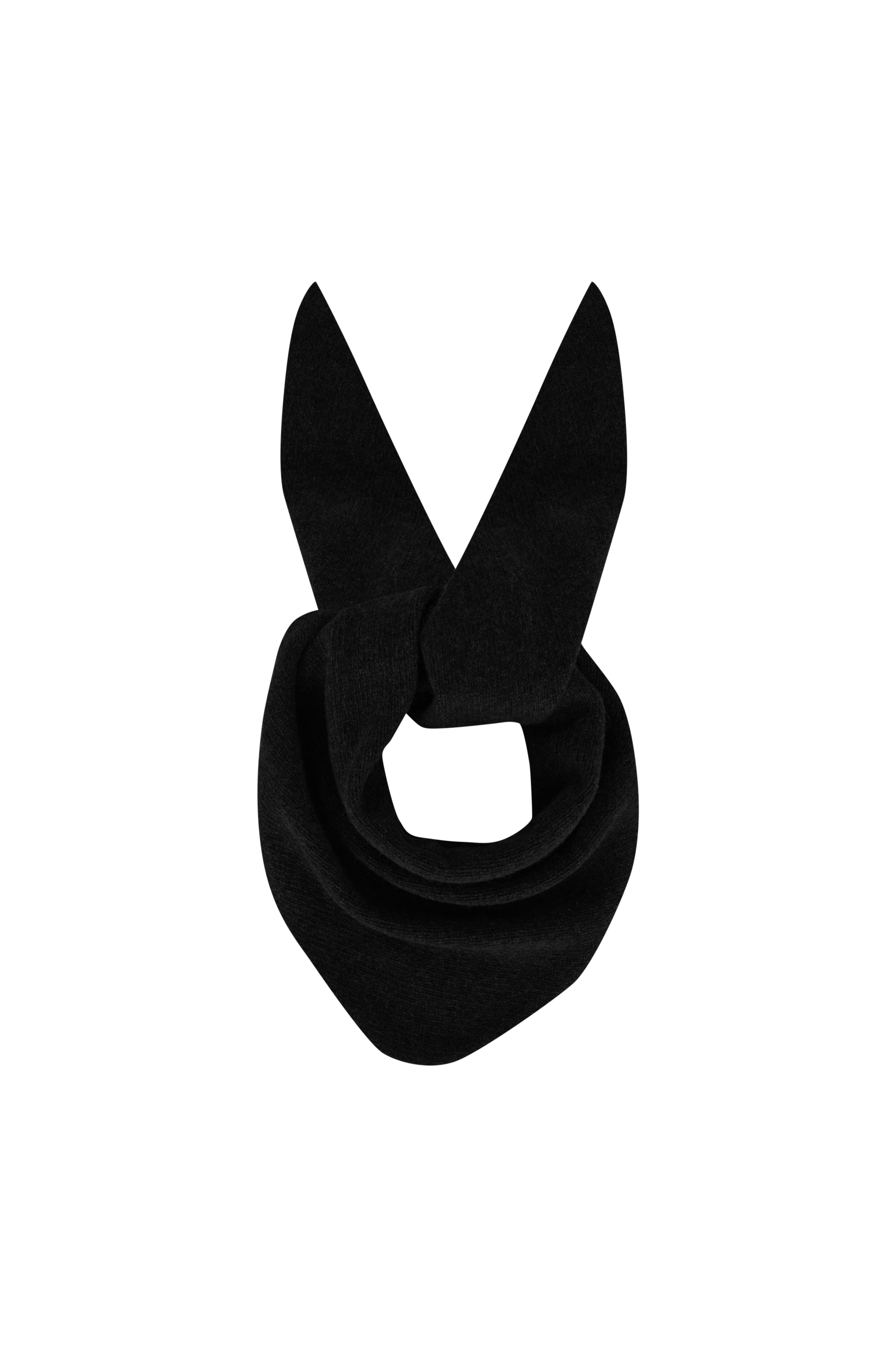 Siyah %100 Kaşmir Fular