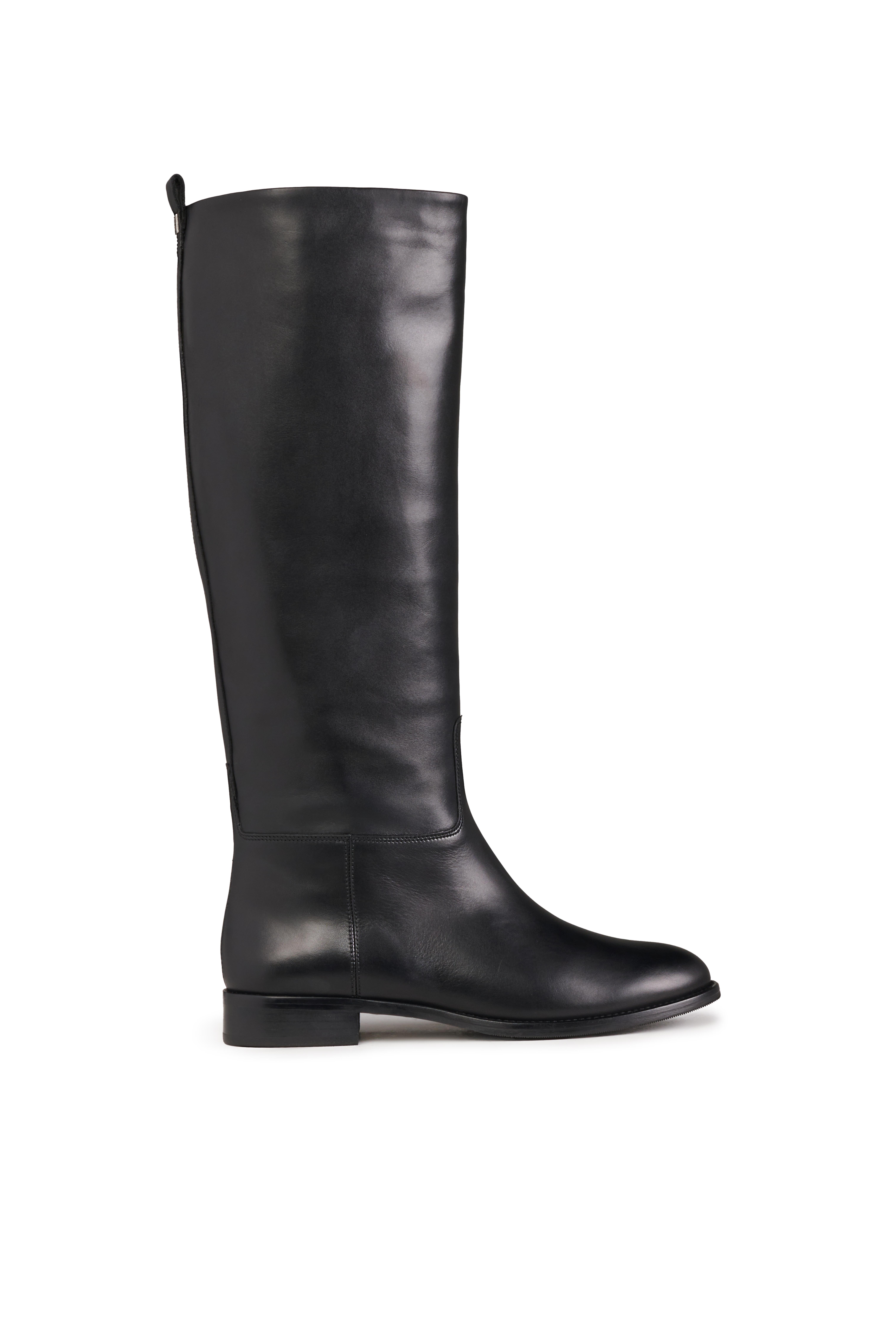 Siyah Binici Deri Çizme