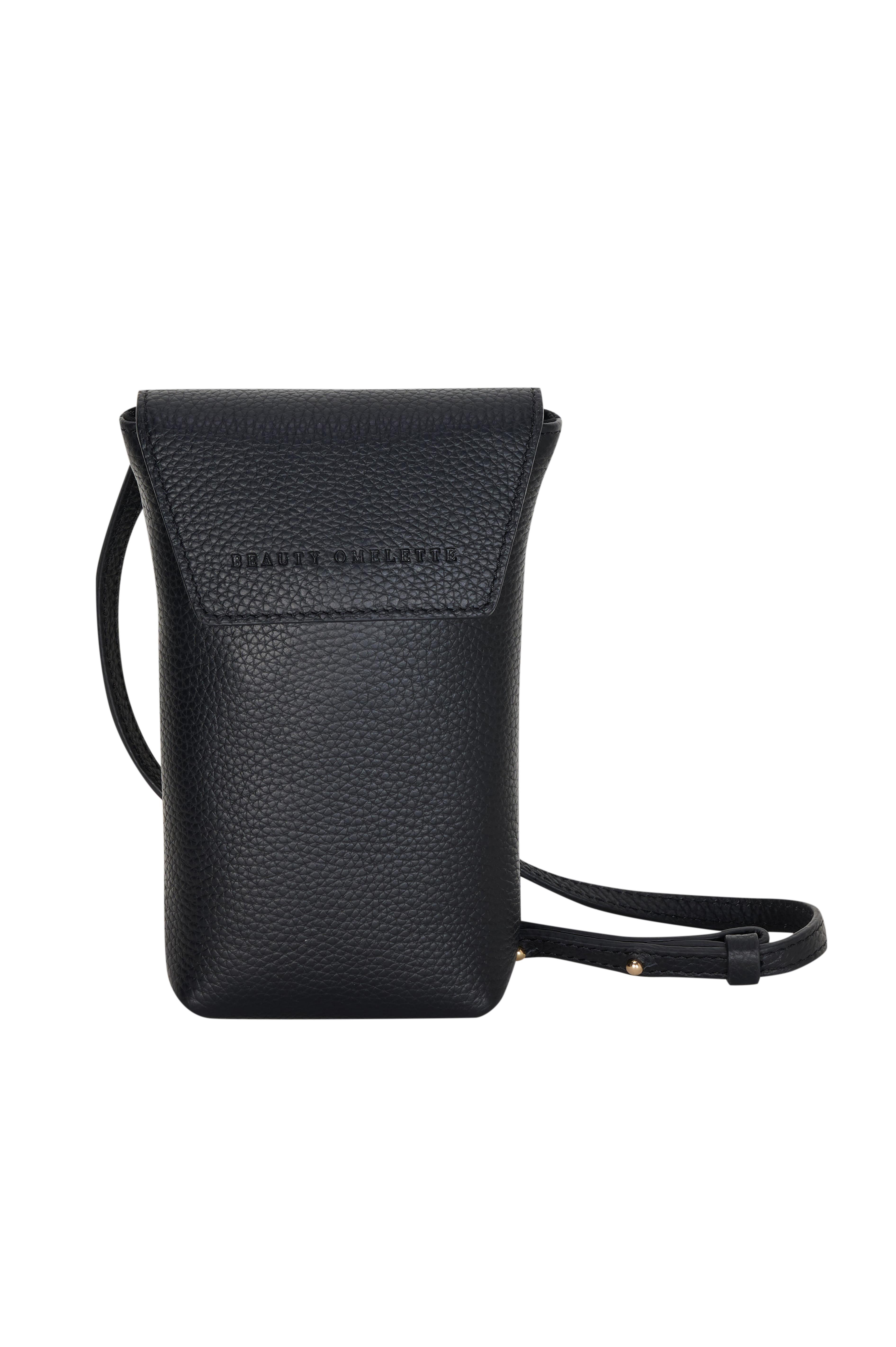 Siyah Deri Mini Çapraz Askılı Çanta