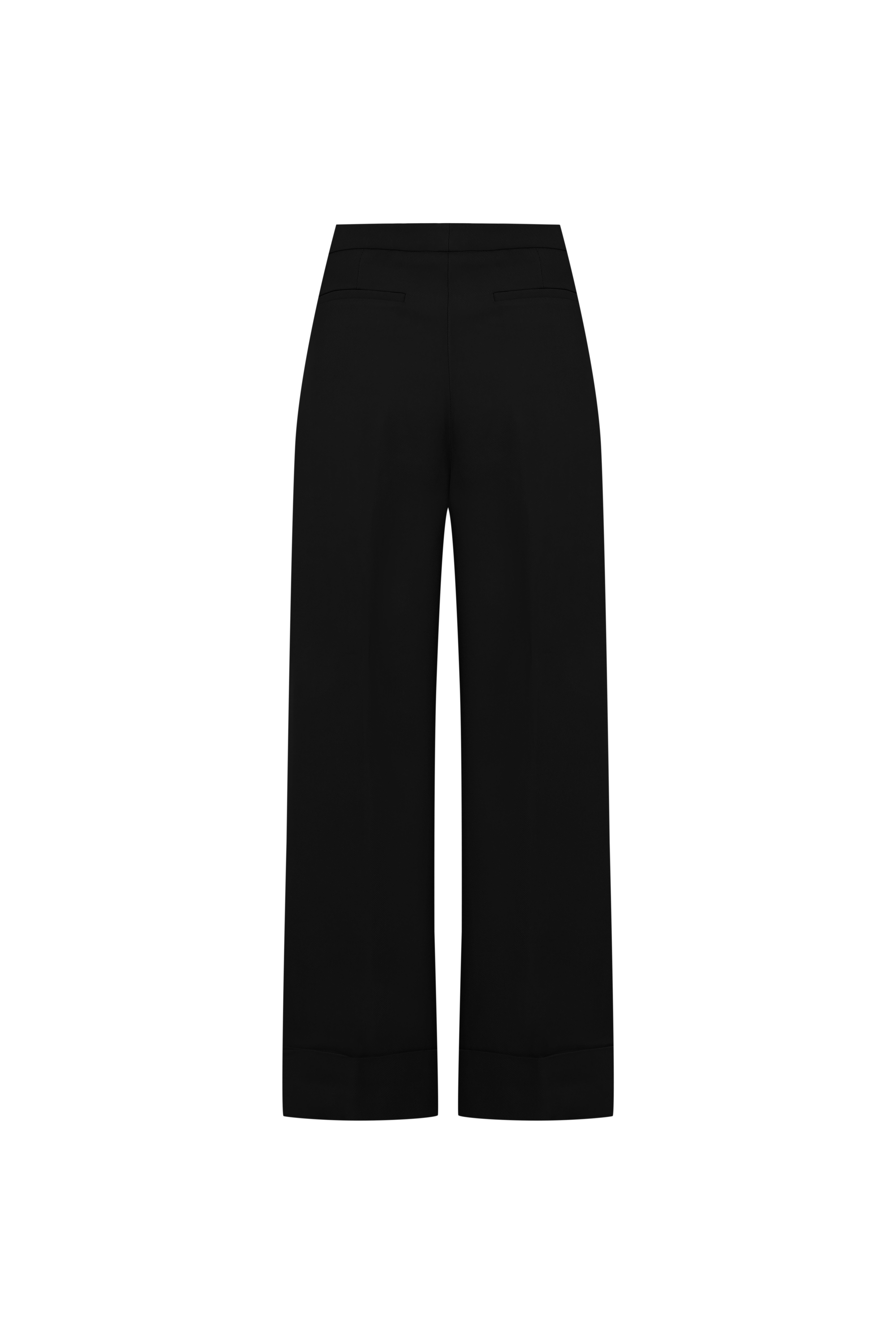 Siyah Dökümlü Culotte Pantolon