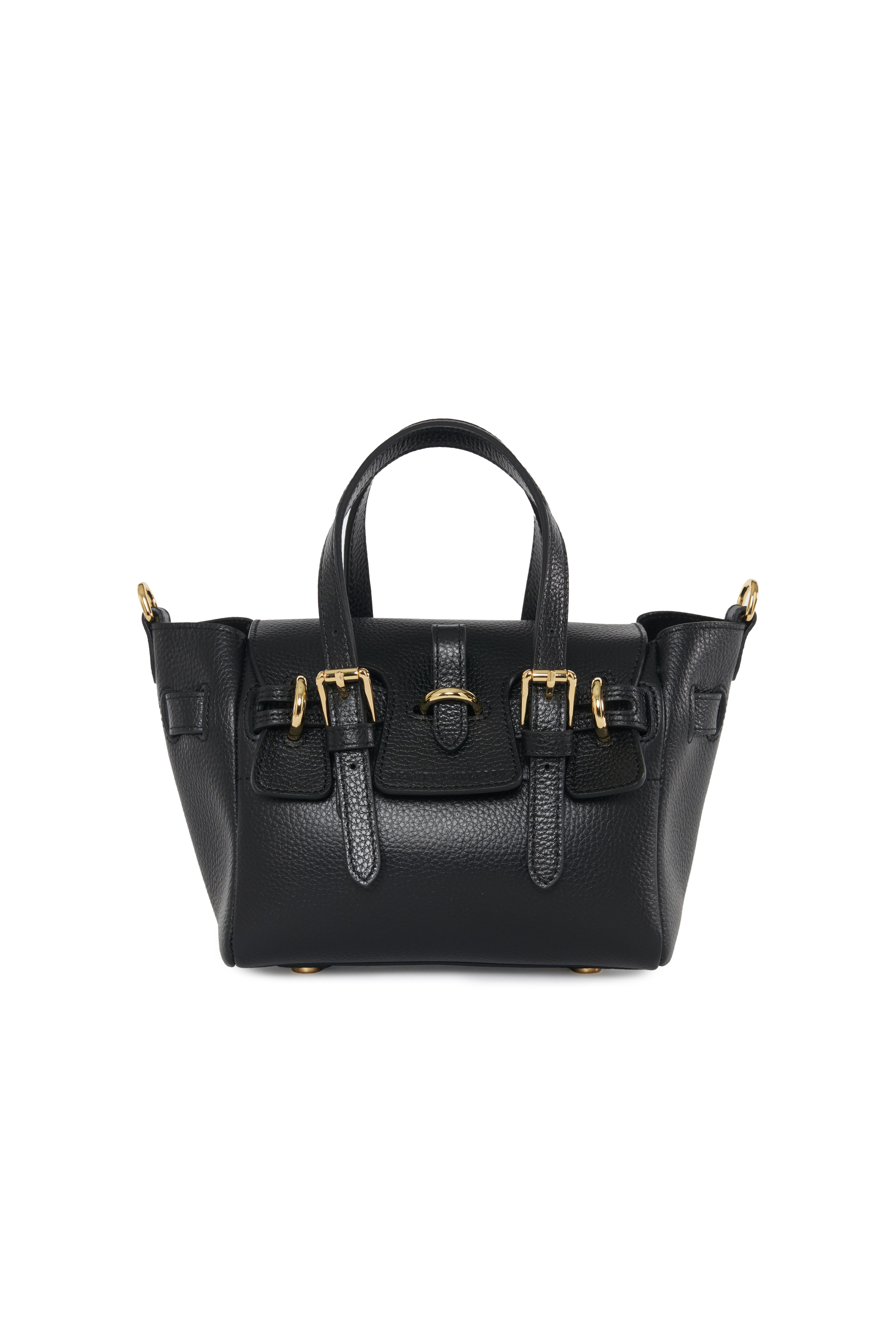 Siyah Gabriellle Floater Petite Bag Gold