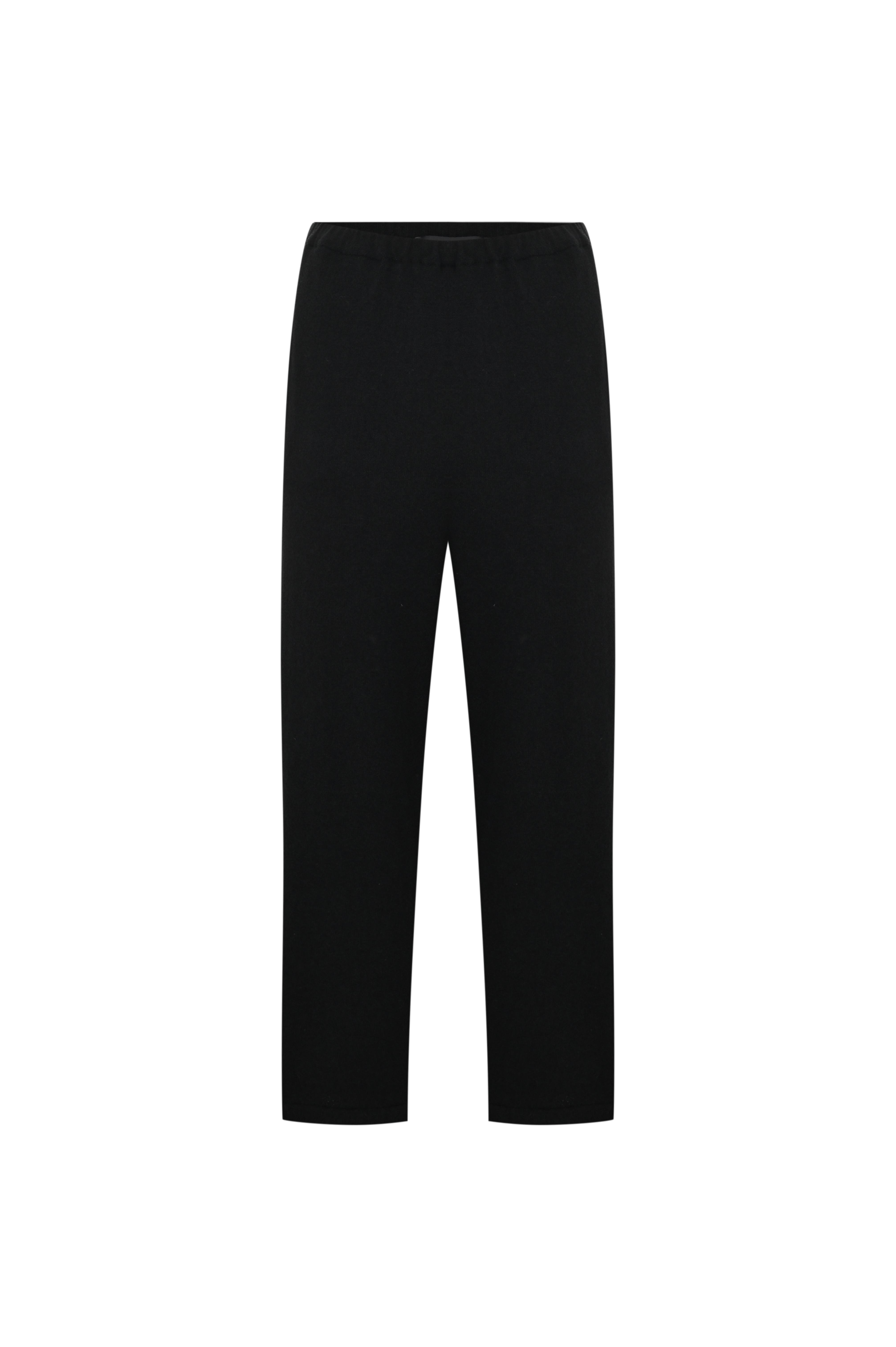 Siyah Havlu Crop Pantolon