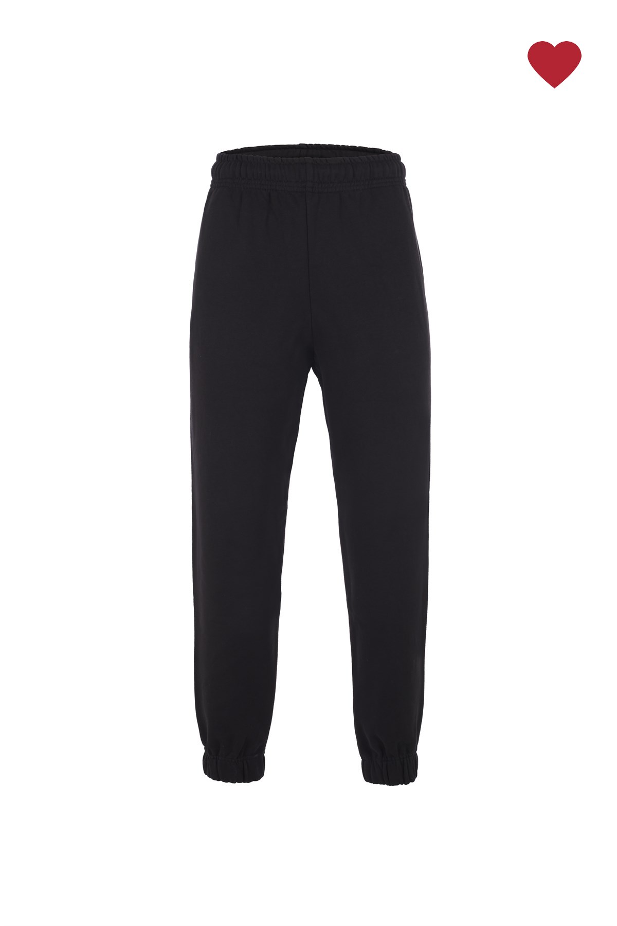 Siyah Paçası Lastikli Sweatpants