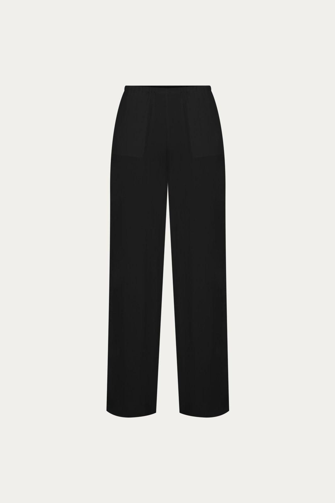 Siyah Pj Form Cupro Pantolon