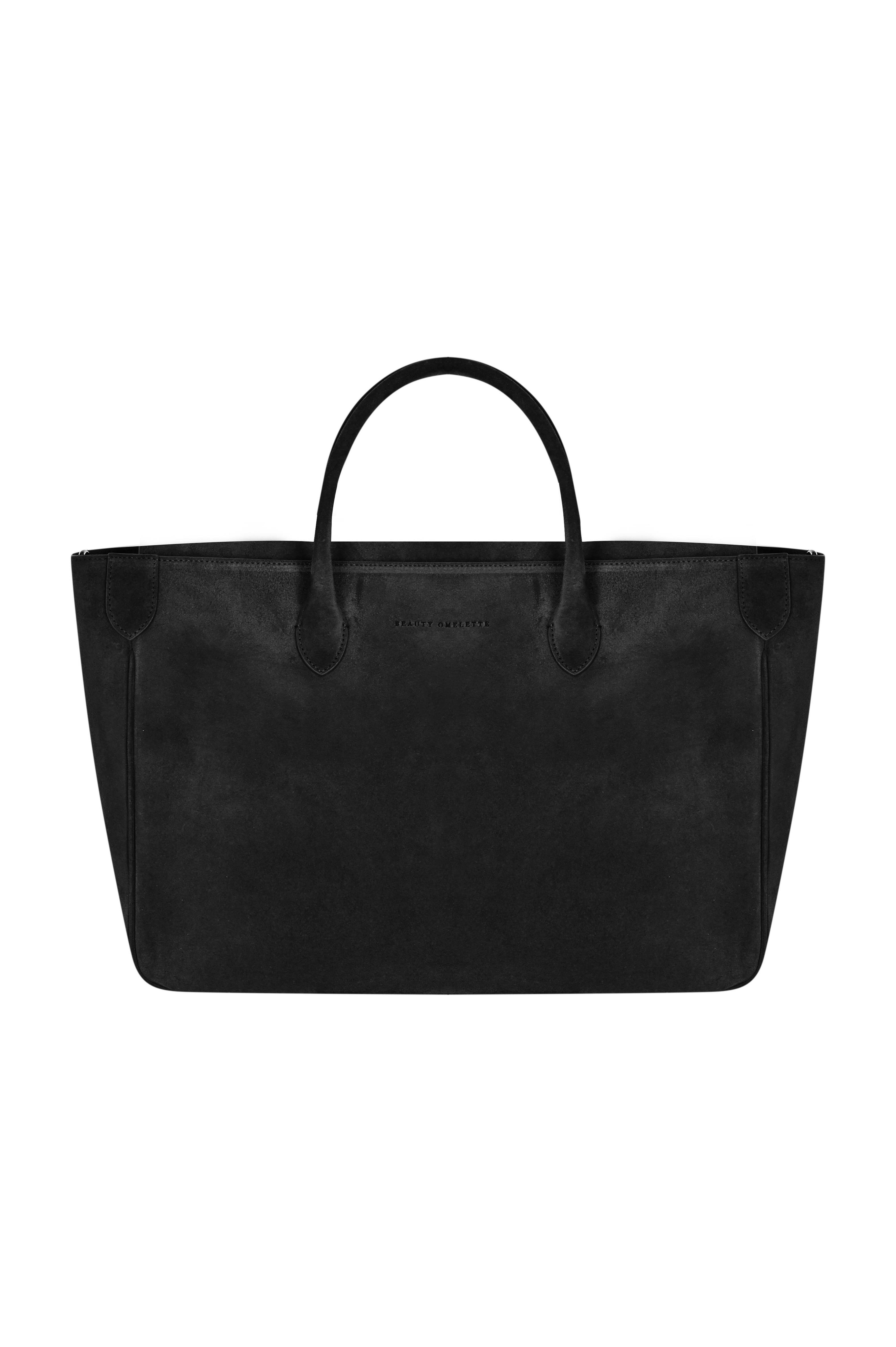 Siyah Raphael XL Süet Bag