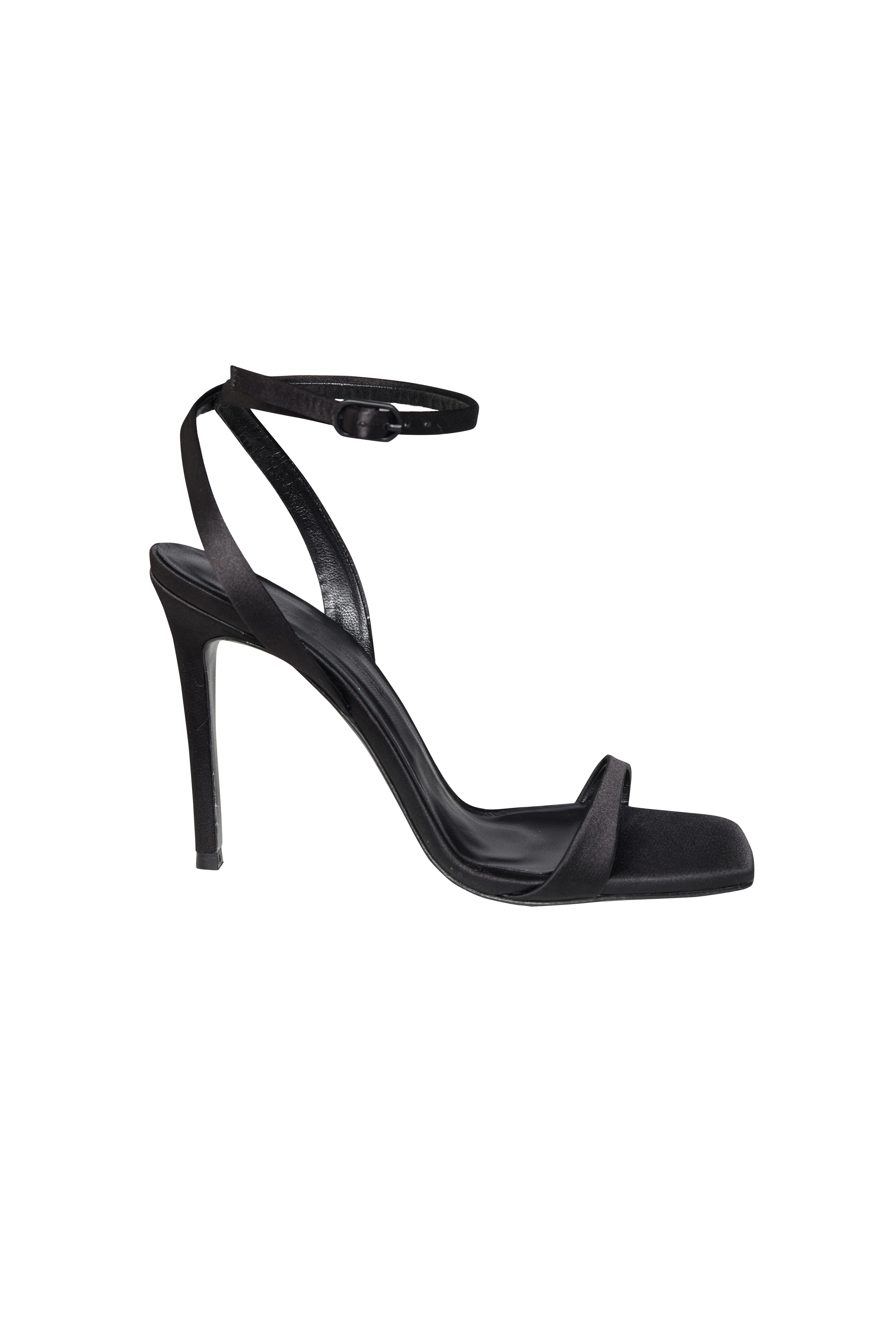 Siyah Saten Çapraz Bağlamalı Anna