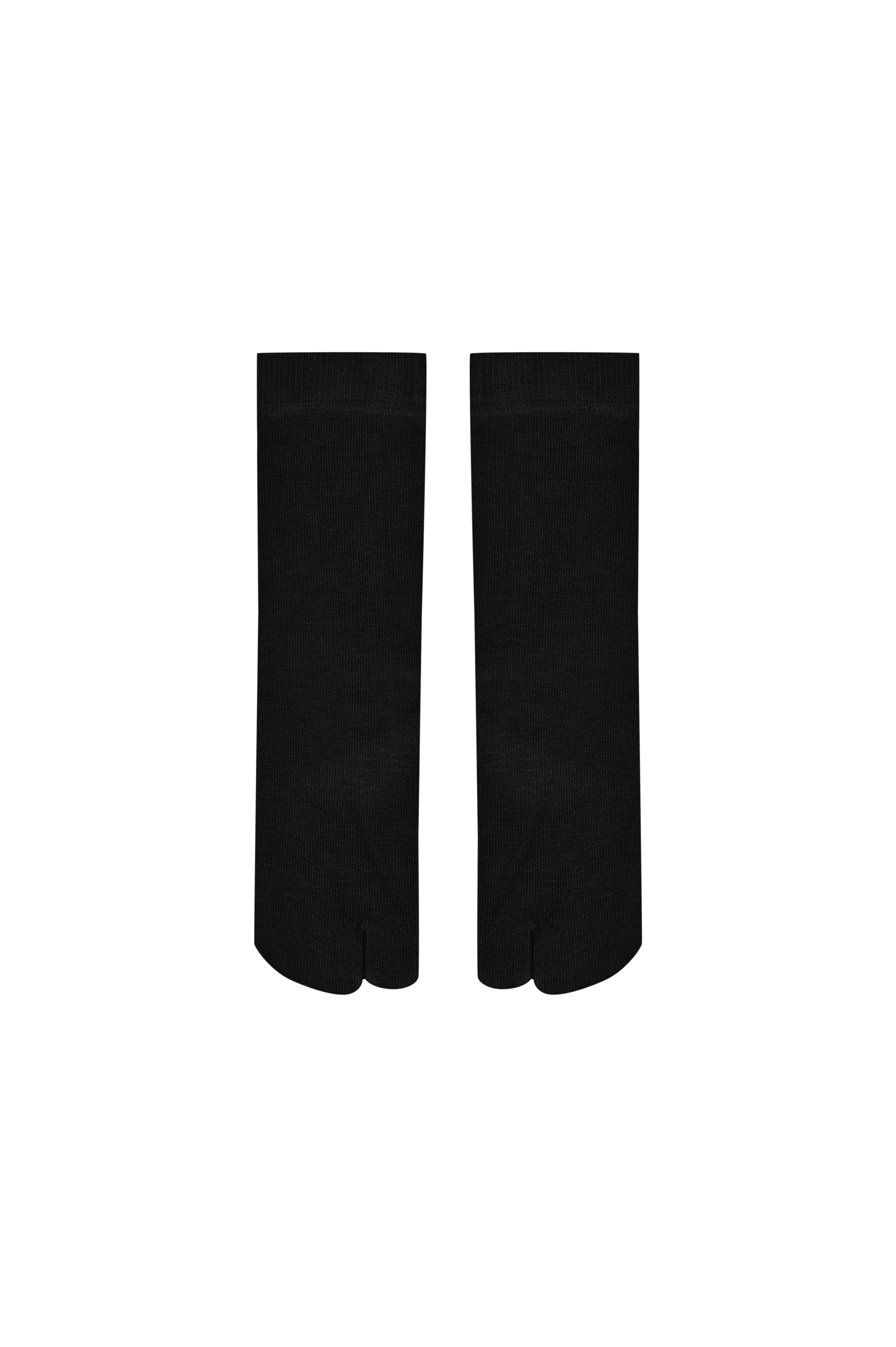 Siyah Tabi Bambu Çorap