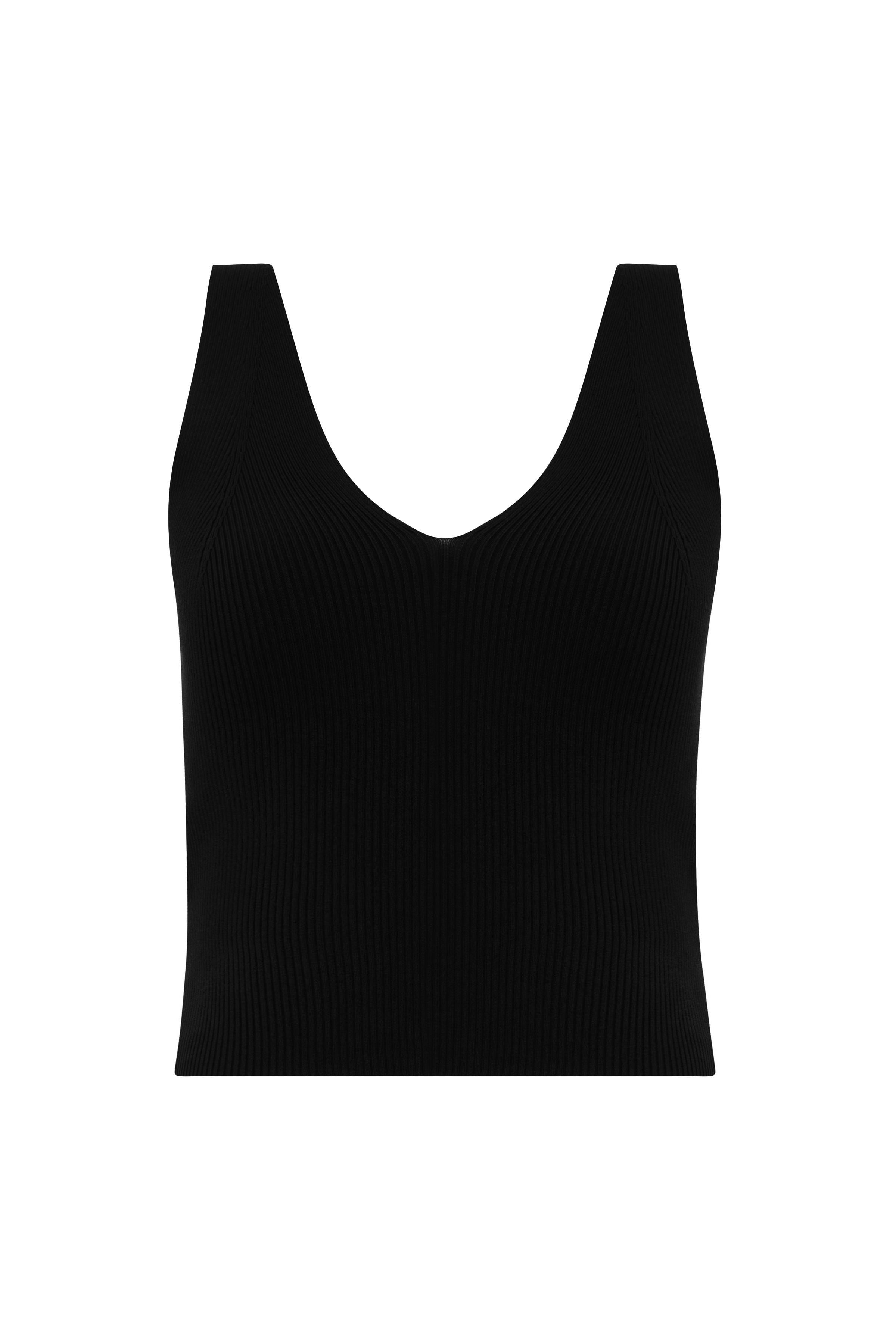 Siyah V Yaka Ribli Triko Atlet