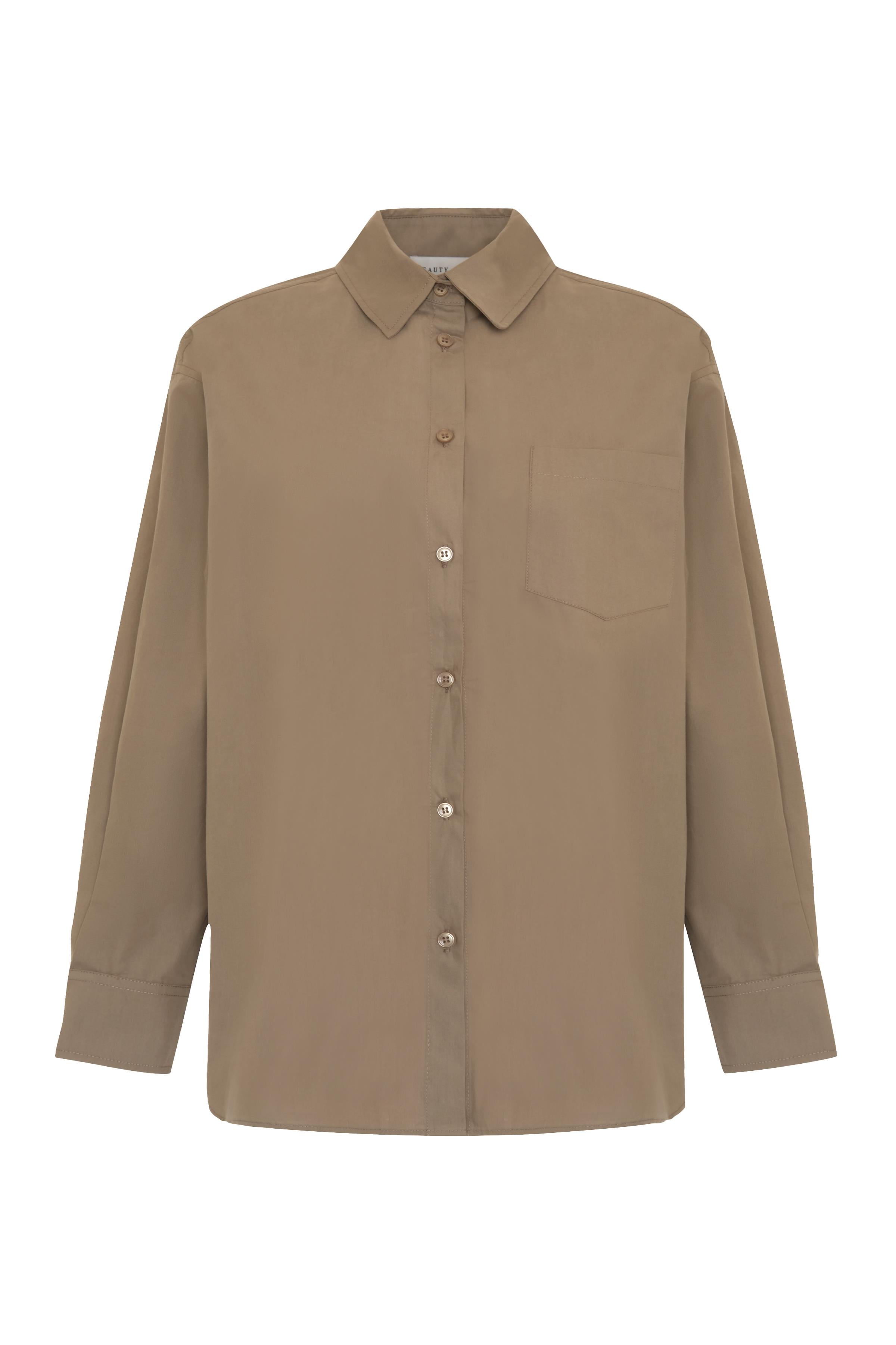 Vizon Oversize Poplin Gömlek