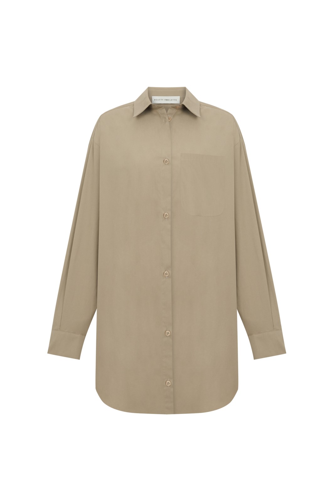 Vizon Oversize Poplin Gömlek Elbise