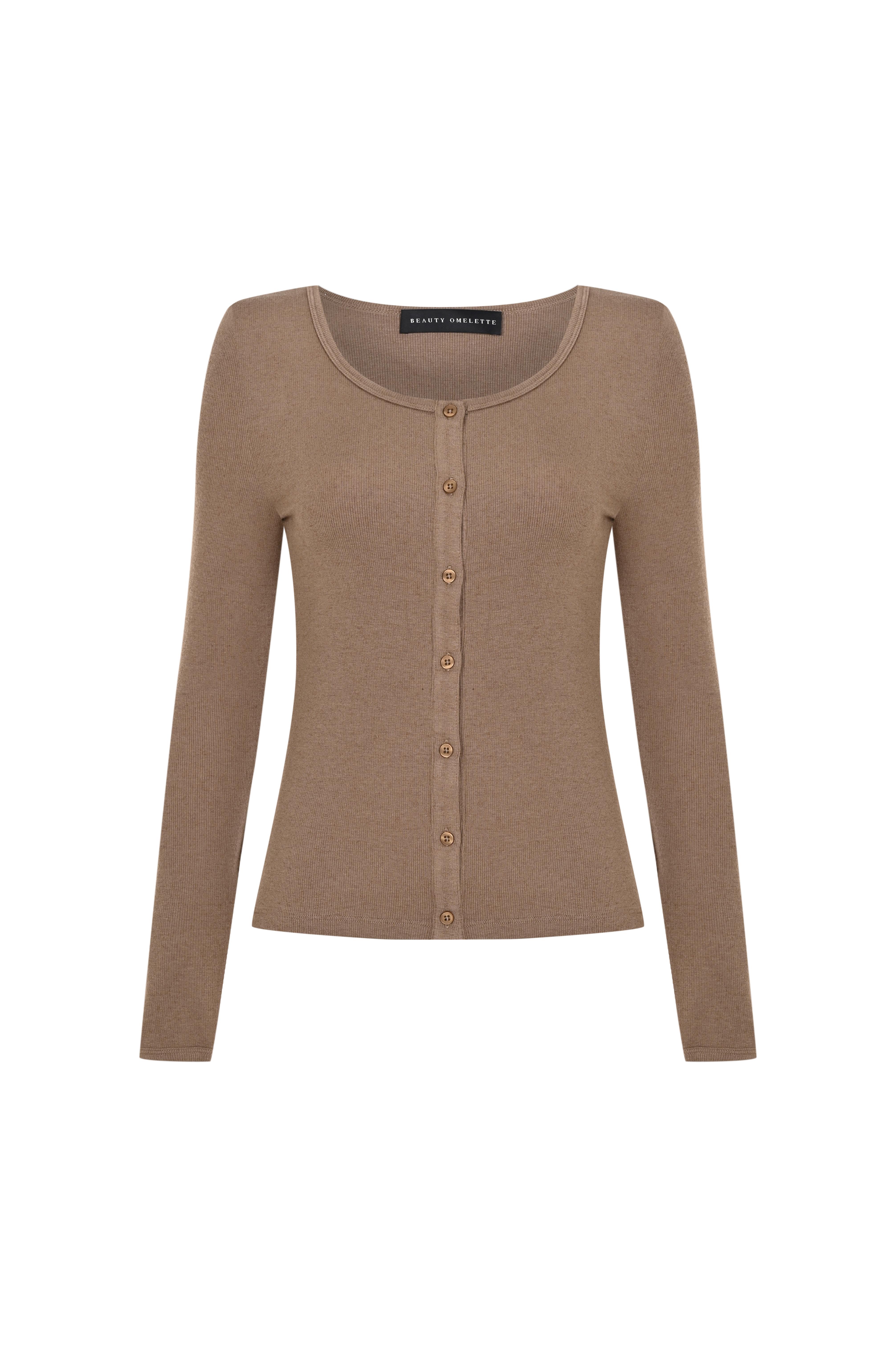 Vizon Ribli Kaşmir Dökümlü Hırka