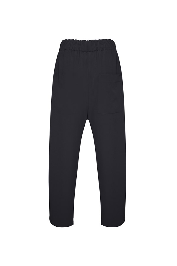 Siyah PJ Teknik Kumaş Pantolon