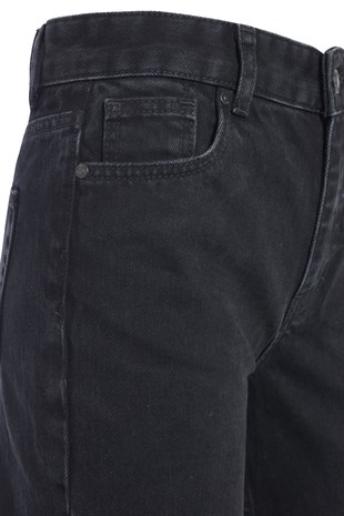 Antrasit Split Hem Detailed Slim Fit Jean