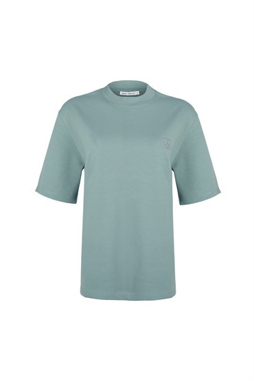 Mint Logolu Boyfriend Tshirt 