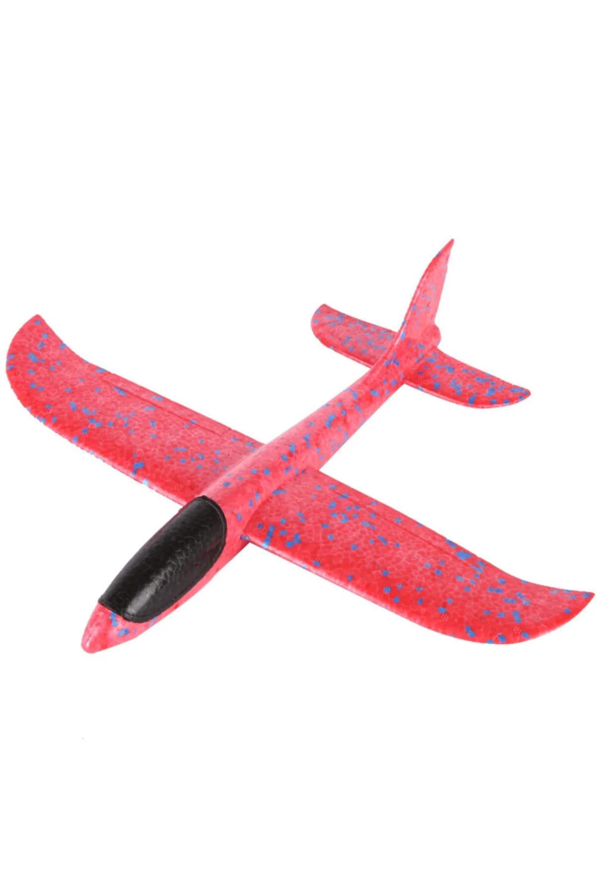 Hafif ve Esnek El Fırlatmalı Kırmızı Renk Uçak