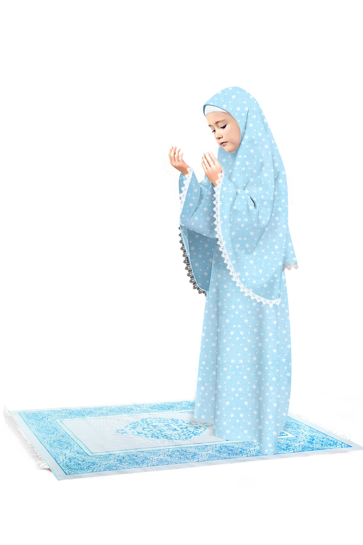 NAMAZ TAKIMLARI NAMAZLIK TAKIM Ç BSKL POPLİN 3 AD Ghabir 3 cm  Dasan 3 MODEL 936 970