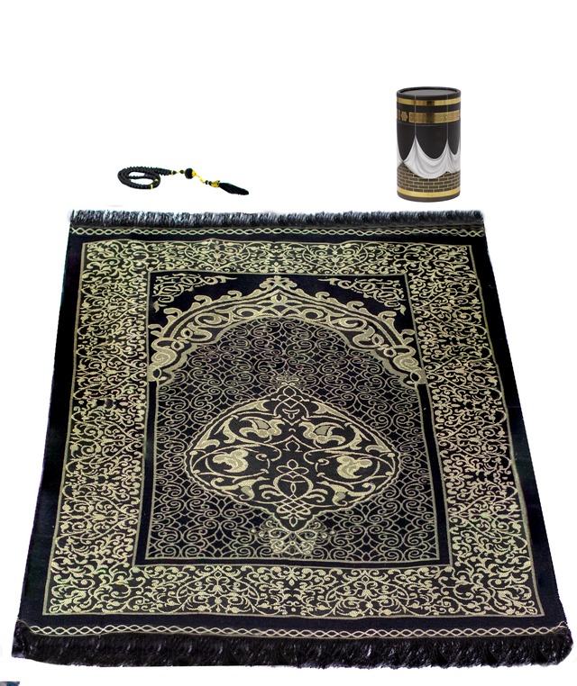 Şık Hediye Kutusunda Seccade ve Tesbih Seti