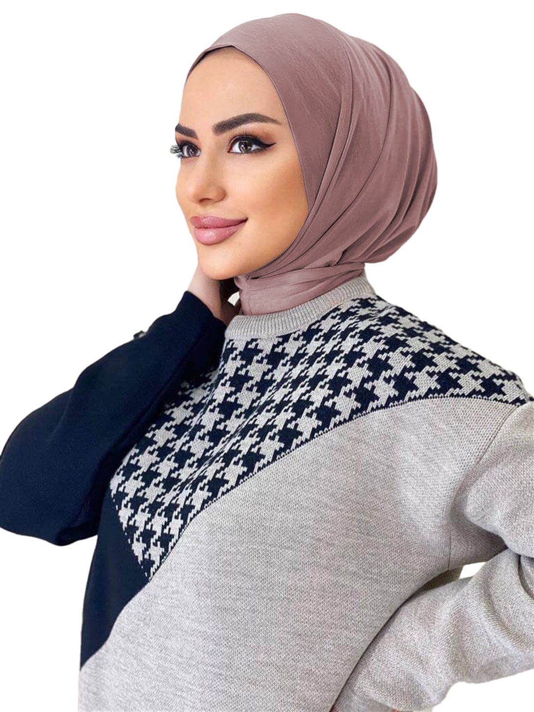 Çıtçıtlı Bayan Bone Şal