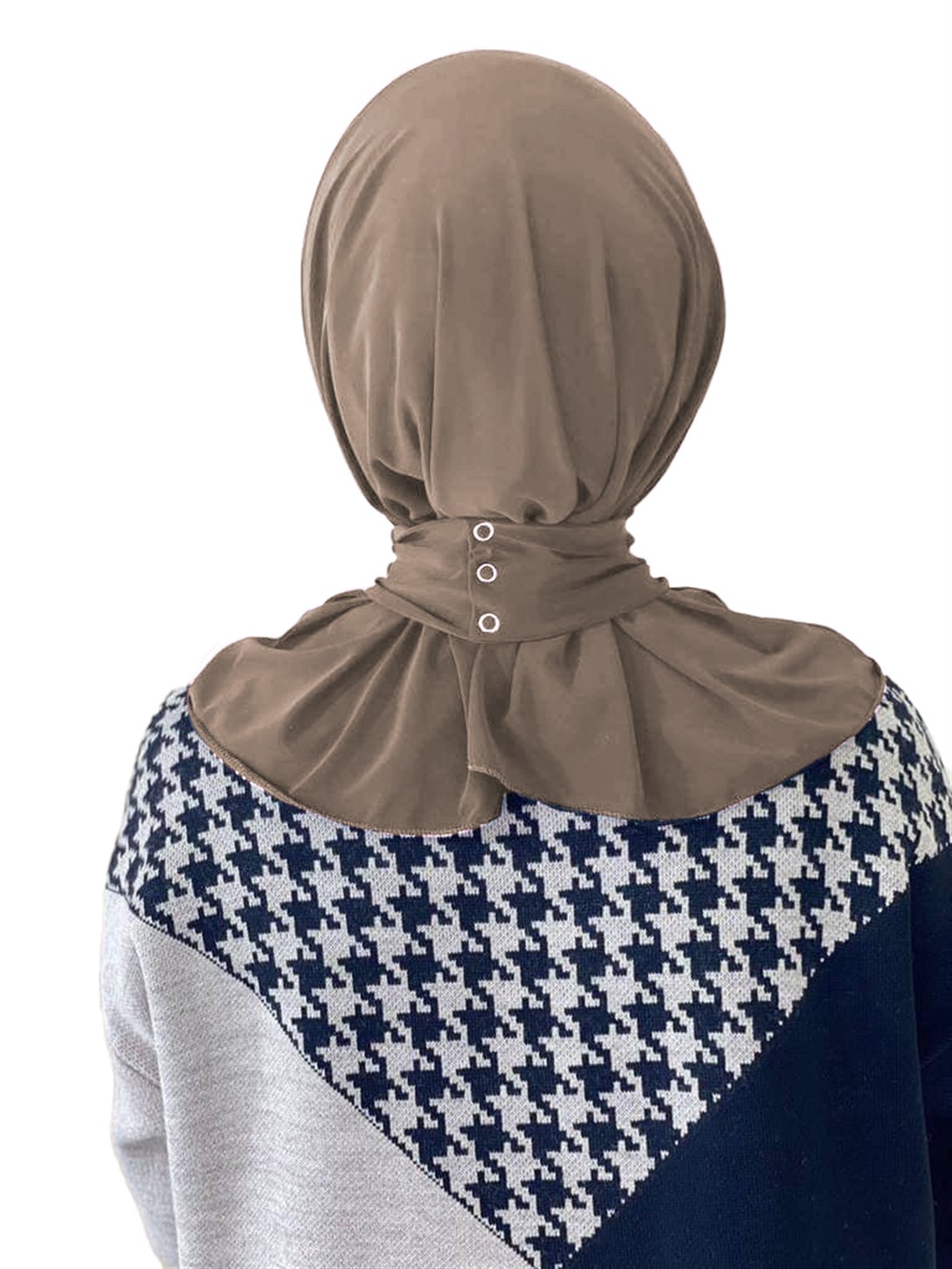 Çıtçıtlı Bayan Bone Şal - Desenli Namaz Elbisesi Çeşitleri ∣ Oulabi Mir