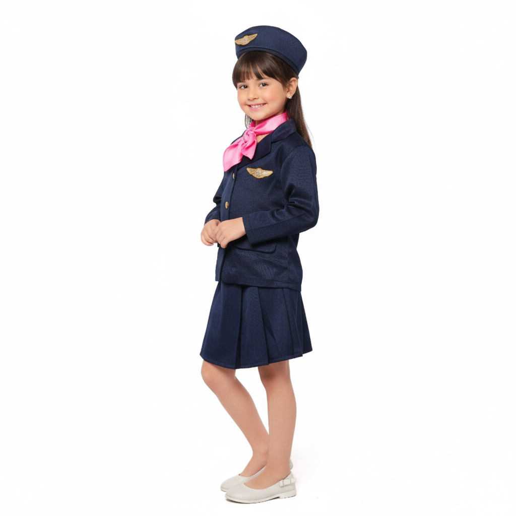 Hostes Kostümü Çocuk Kıyafeti