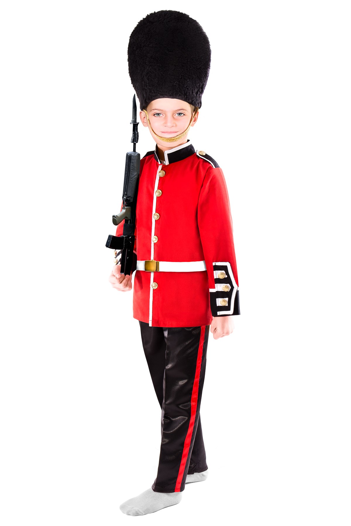 İngiliz Muhafız Asker Kostümü Çocuk Kıyafeti