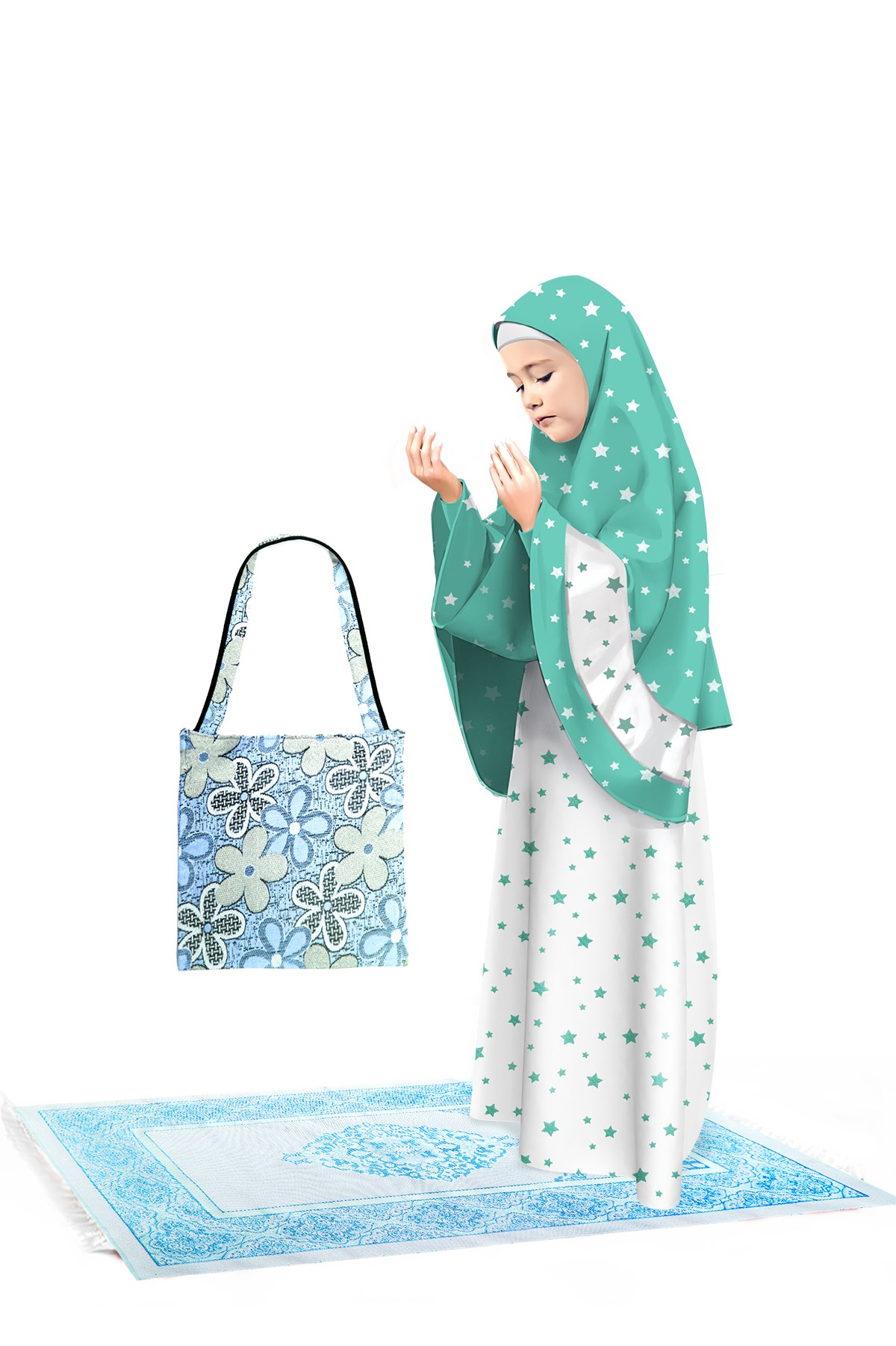 NAMAZ TAKIMLARI NAMAZLIK TAKIM Ç BSKL POPLİN 4 AD KEMERLİ DASAN 11 MODEL 956 958