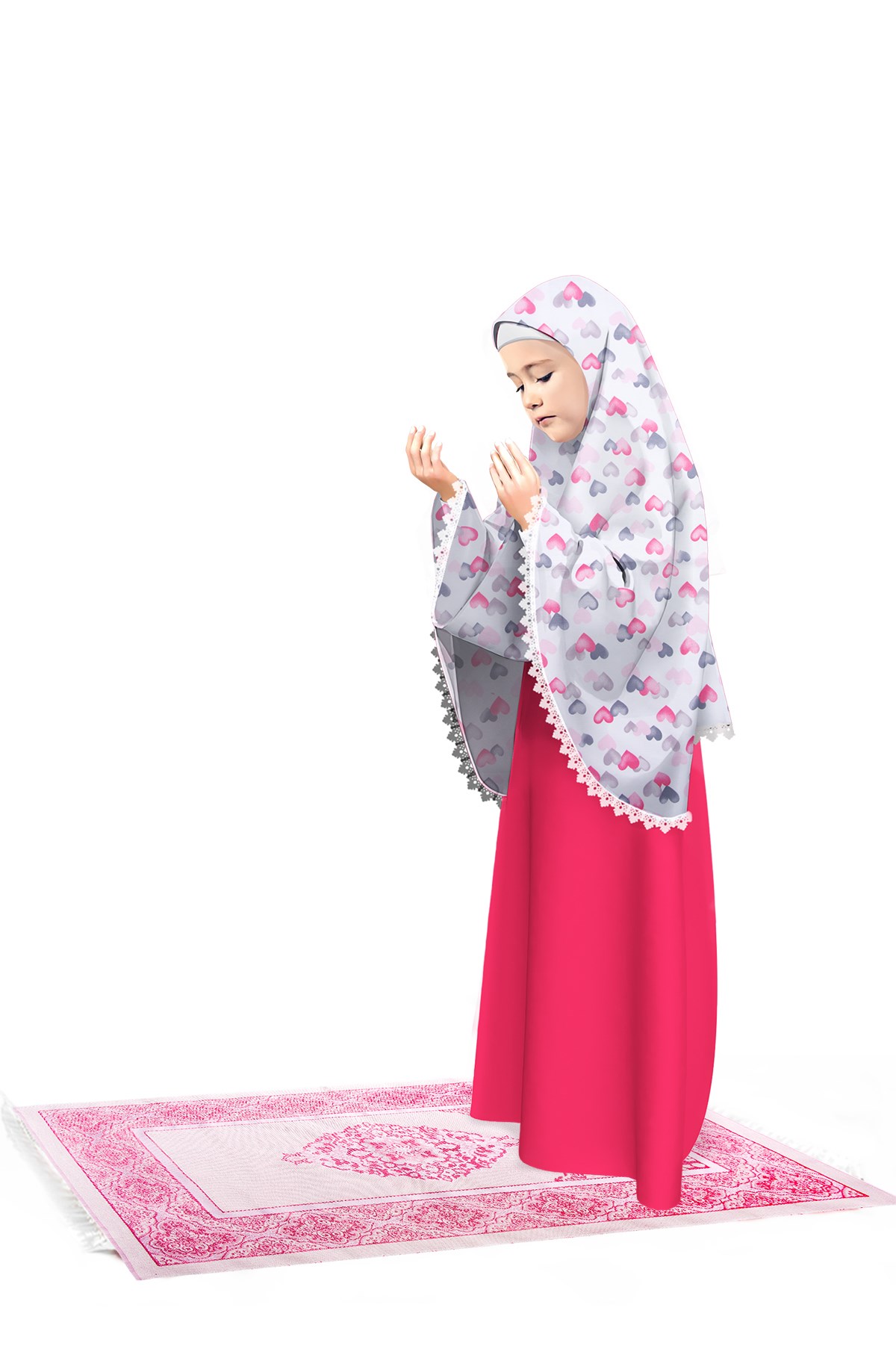 NAMAZ TAKIMLARI NAMAZLIK TAKIM Ç BSKL POPLİN 3 AD Ghabir 3 cm peçe BSKL  Dasan 10 MODEL 977 978