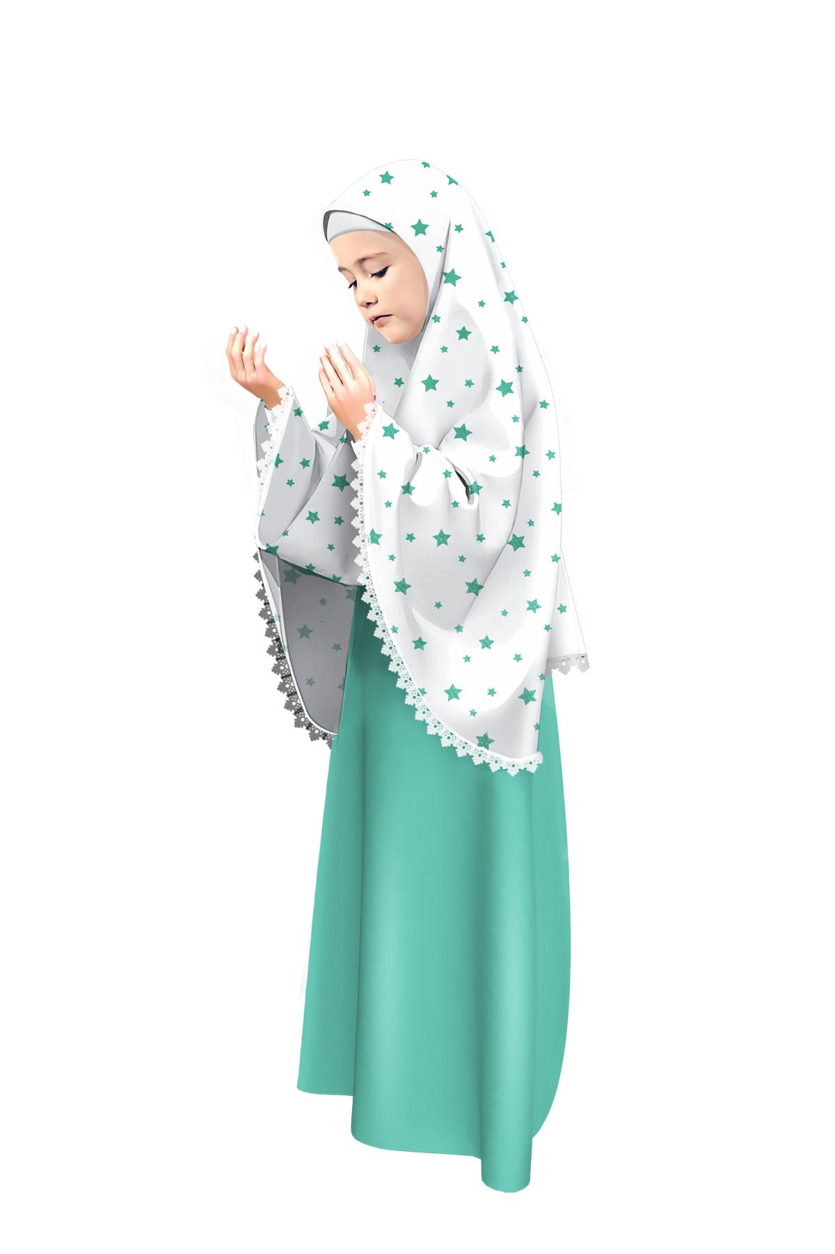 NAMAZ TAKIMLARI NAMAZLIK TAKIM Ç BSKL POPLİN 2 AD Ghabir 3 cm peçe BSKL  Dasan 12 980